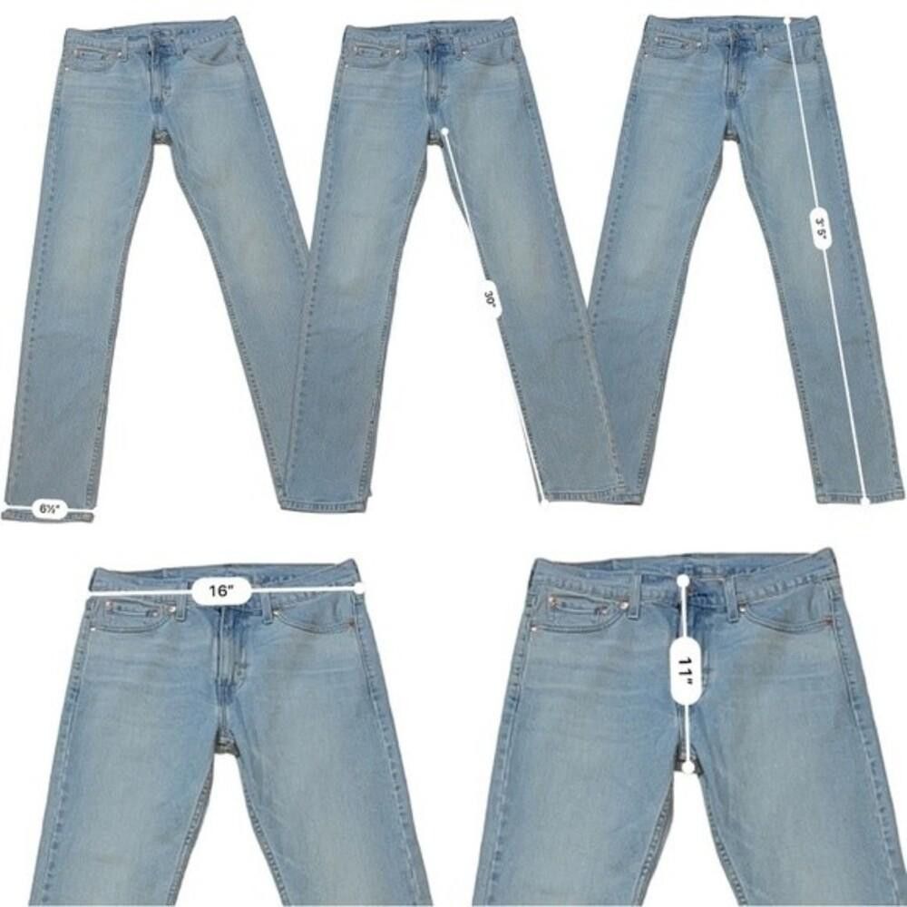 Levi's Levi's Men's 510 Skinny Fit Stretch Jeans Light Blue 30x32 Size US 30 / EU 46 - 6 Thumbnail