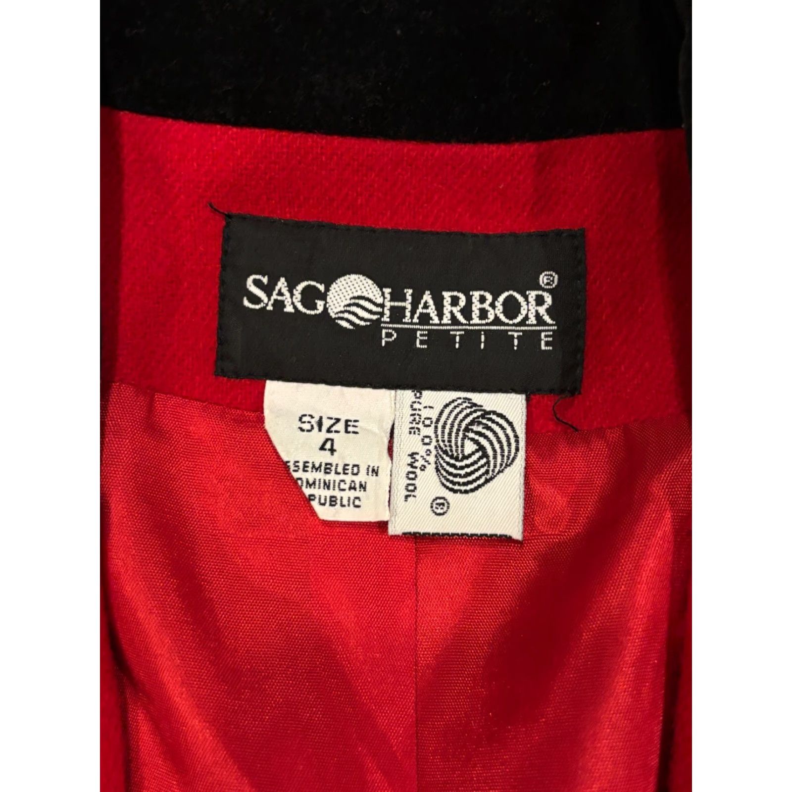 Vintage VINTAGE Sag Harbor Wool Blazer Size 4 Red Single Button Women Career Office Jacket Size S / US 4 / IT 40 - 2 Thumbnail