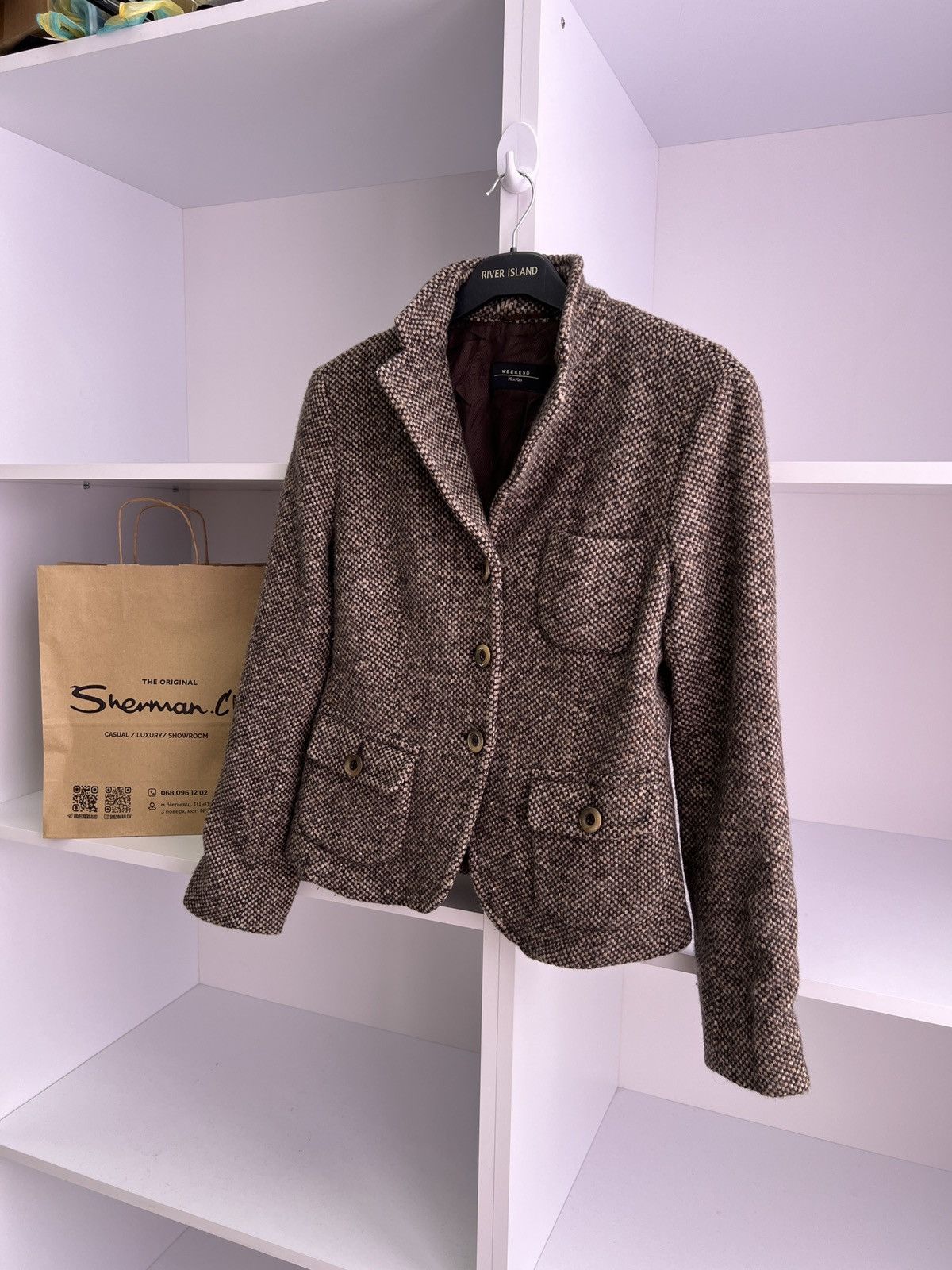 Max Mara × Vintage × Weekend Max Mara Vintage Weekend Max Mara Women's Blazer Size M / US 6-8 / IT 42-44 - 3 Thumbnail