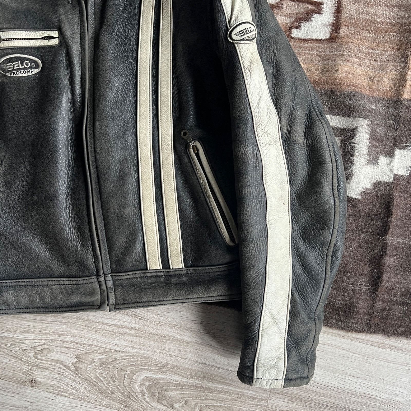 Leather Belo Procomp Leather Motorcycle Moto Biker Jacket 9919AC Size US L / EU 52-54 / 3 - 7 Thumbnail