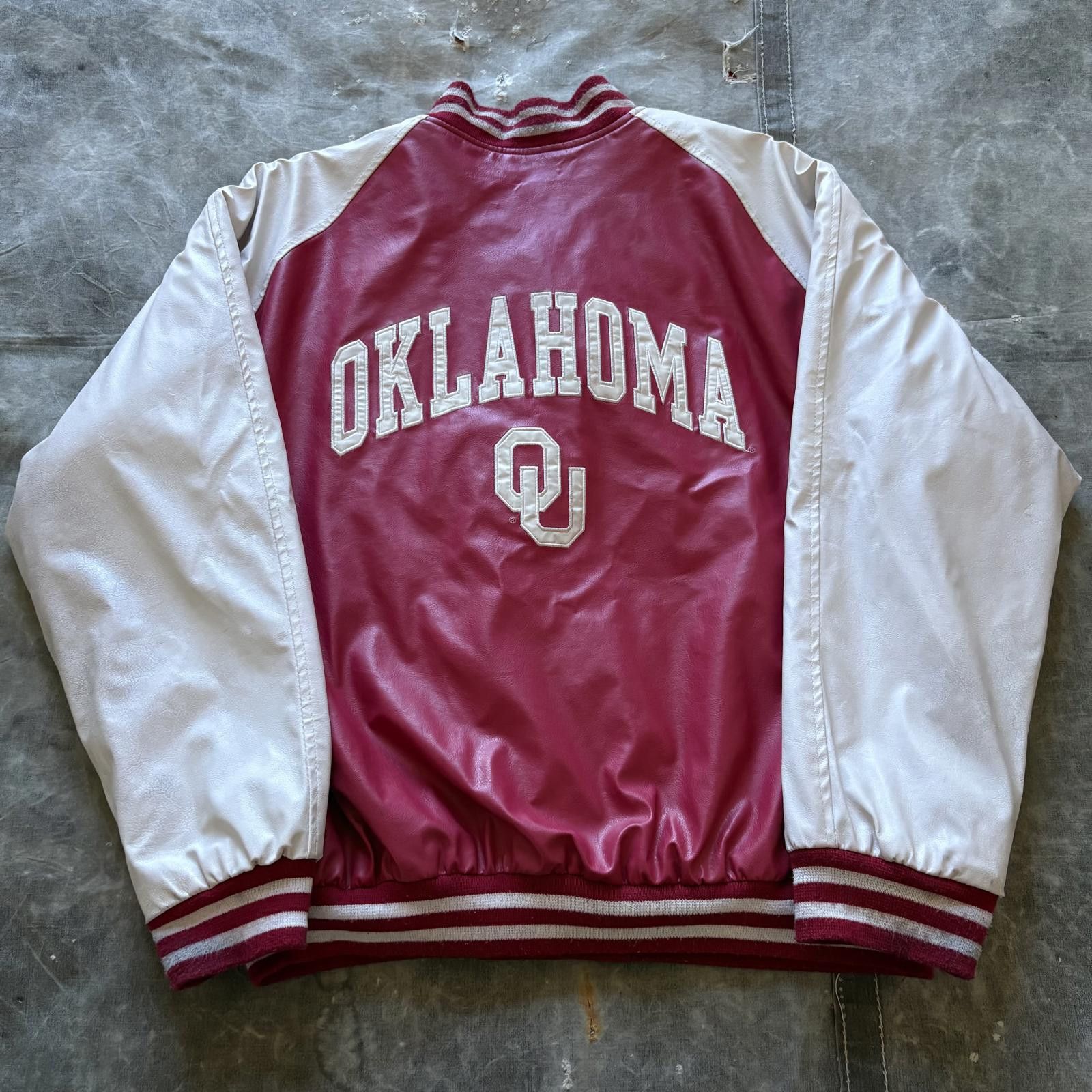 Steve And Barrys Vintage Y2K Steve & Barry’s Oklahoma Sooners Varsity Jacket Size US XL / EU 56 / 4 - 2 Thumbnail