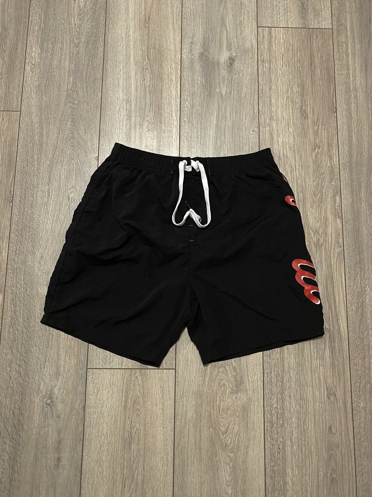 Mambo Vintage Mambo Shorts Black Streatwear Big Logo Red Y2K Size US 34 / EU 50 - 1 Thumbnail