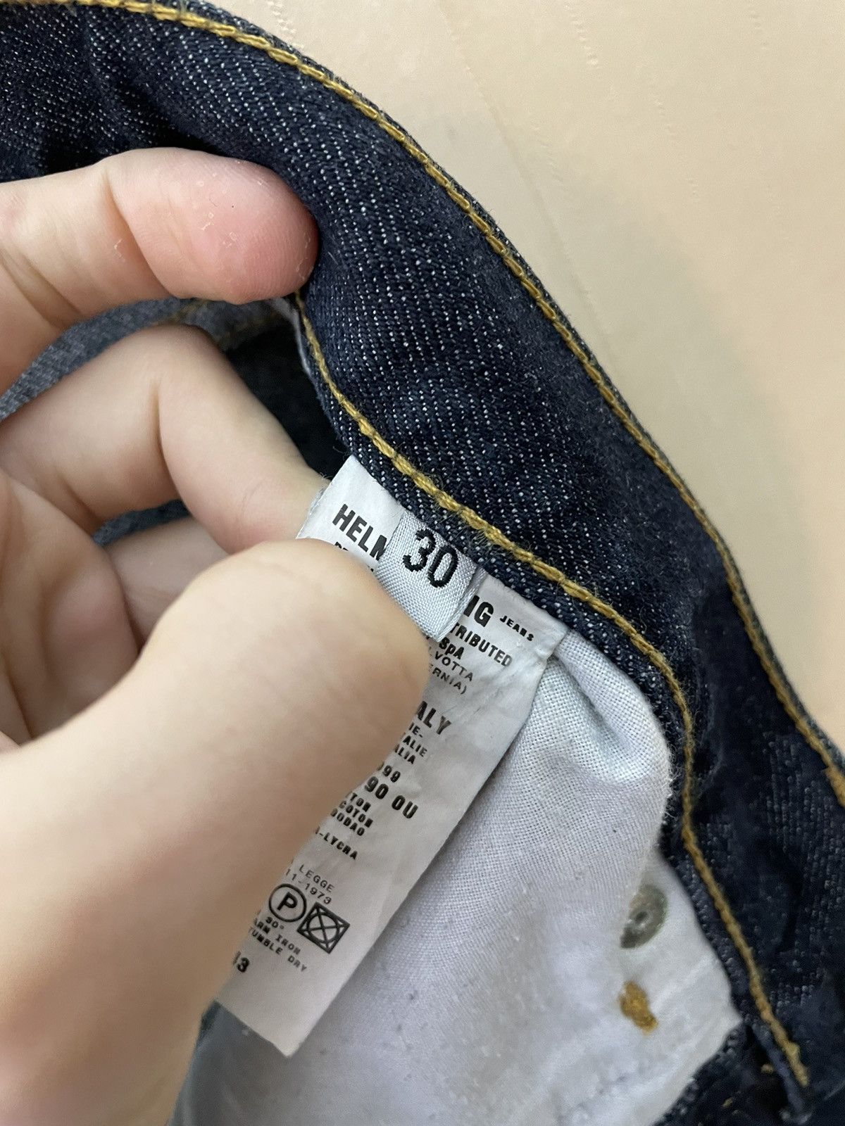 Helmut Lang × Vintage Helmut Lang Archive vintage denim jeans Size US 30 / EU 46 - 19 Thumbnail