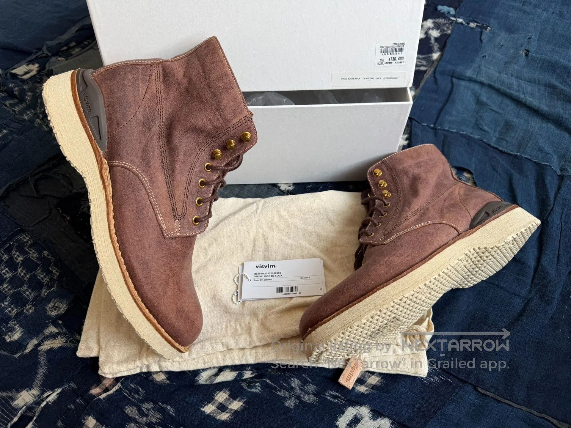 Visvim VISVIM 22AW Virgil Folk Boots. Size US 8.5 / EU 41-42 - 1 Thumbnail