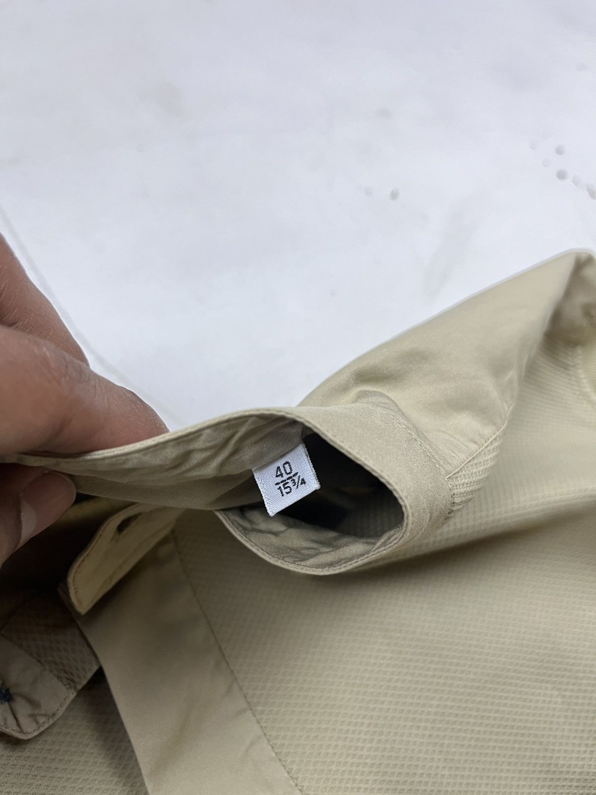Designer × Hermes × Vintage Hermès Military-Inspired Band Collar Shirt – Made in France Size US XXS / EU 40 - 7 Thumbnail