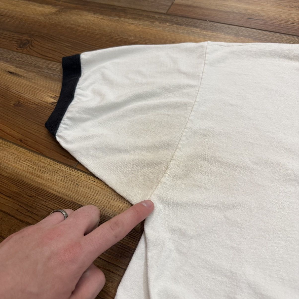 Fuck The Population White FTP Death Tour Ringer Tee Shirt 2015 Size US XL / EU 56 / 4 - 5 Thumbnail
