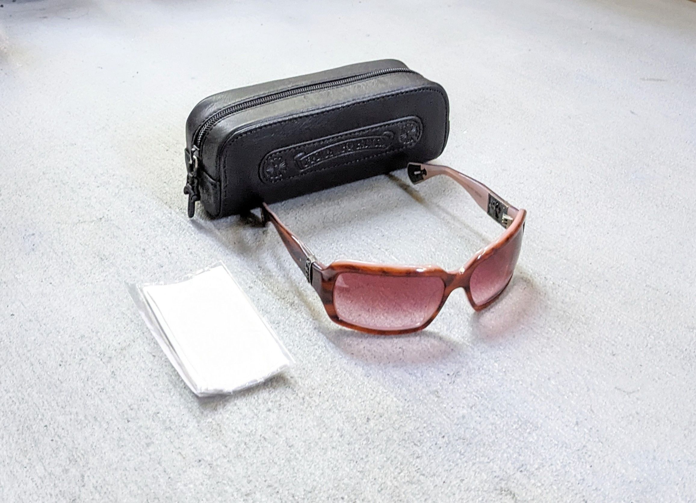 Chrome Hearts Chrome Hearts Sunglasses Cream Brown Pink Cross Sterling Size ONE SIZE - 1 Thumbnail