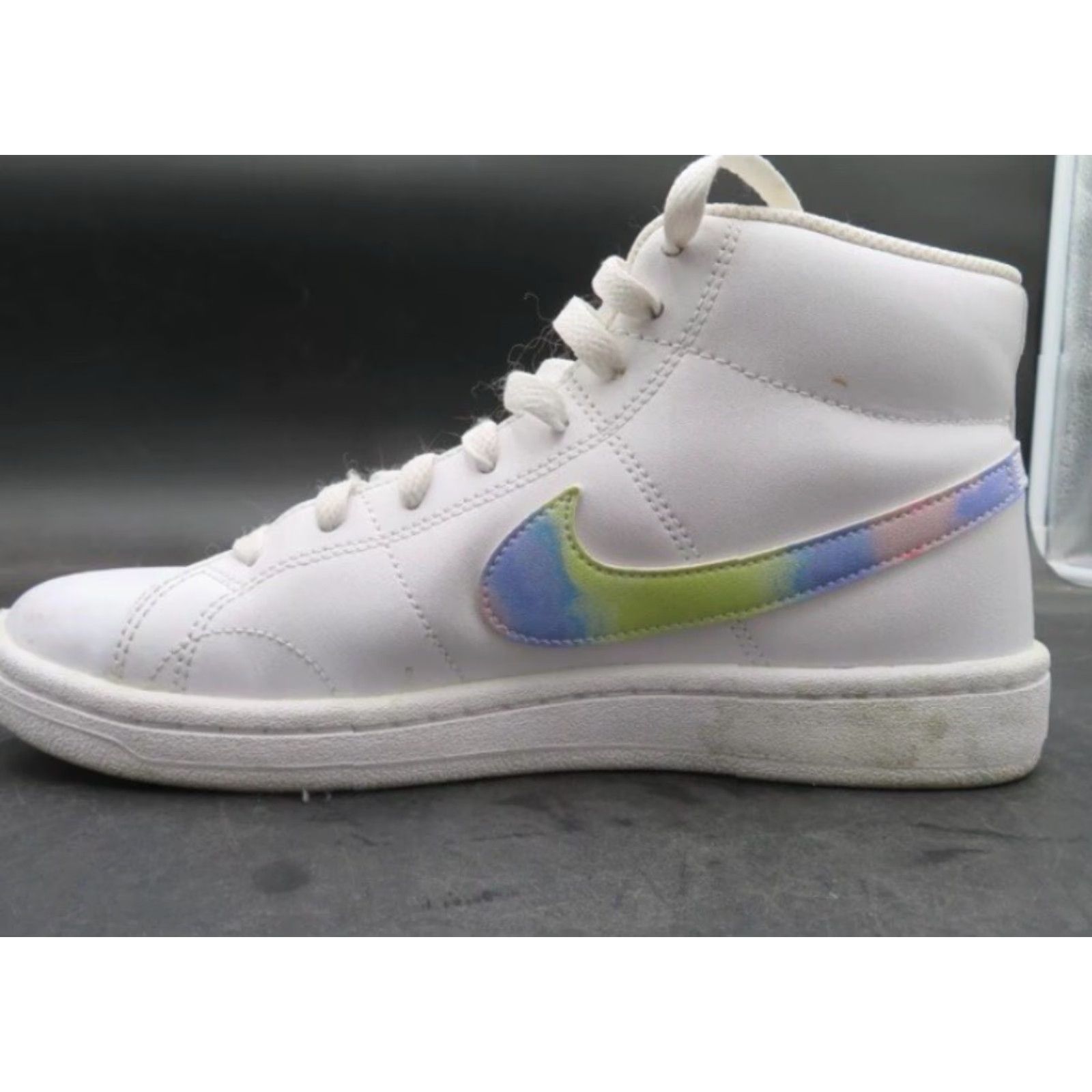Nike Womens Nike Court Royale 2 Mid White/Multi Basketball Sneakers DD9670-100 Size 8 Nike Court Sneaker Womens All Season Basketball Casual 2020 Size US 8 / IT 38 - 6 Thumbnail