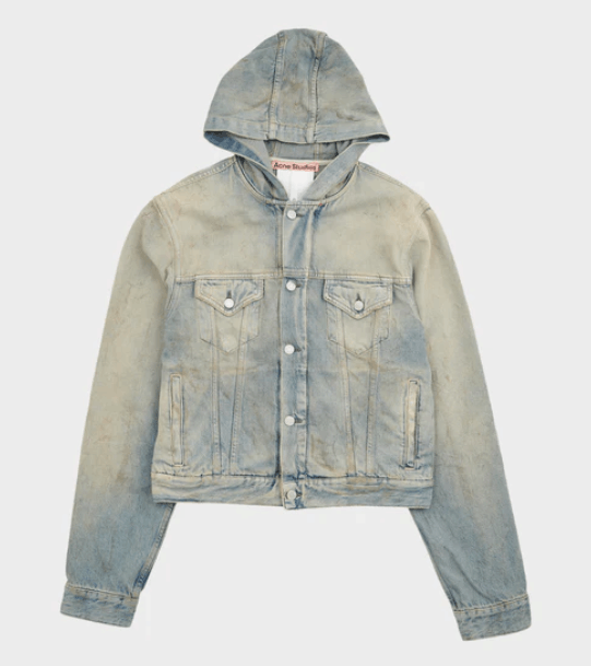 Acne Studios BNWT AW25 ACNE STUDIOS HOODED DENIM JACKET XS Size US XS / EU 42 / 0 - 11 Thumbnail