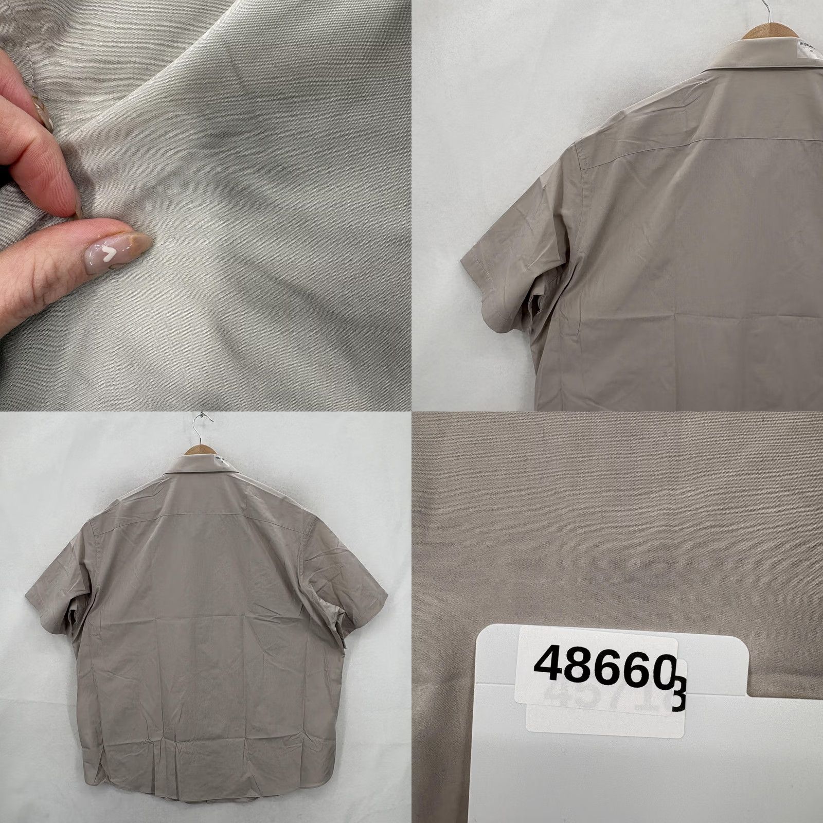 Van Heusen Van Heusen Shirt Mens 18 Stone Regular Fit Wrinkle Free Short Sleeve Casual Work Shirt Size US XXL / EU 58 / 5 - 10 Thumbnail