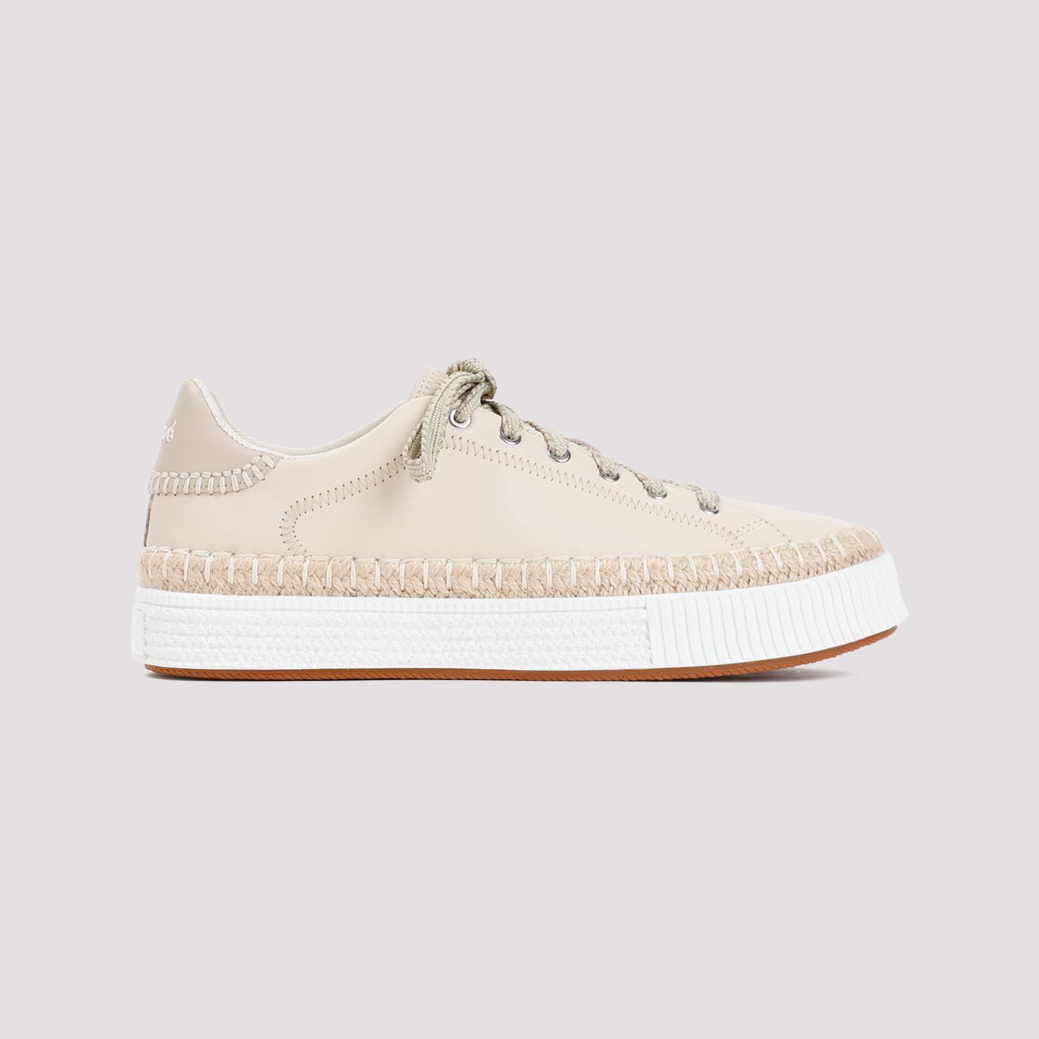 Chloe o1loc1c1024 Lauren Sneakers in Delicate Nude Size US 6 / IT 36 - 3 Thumbnail