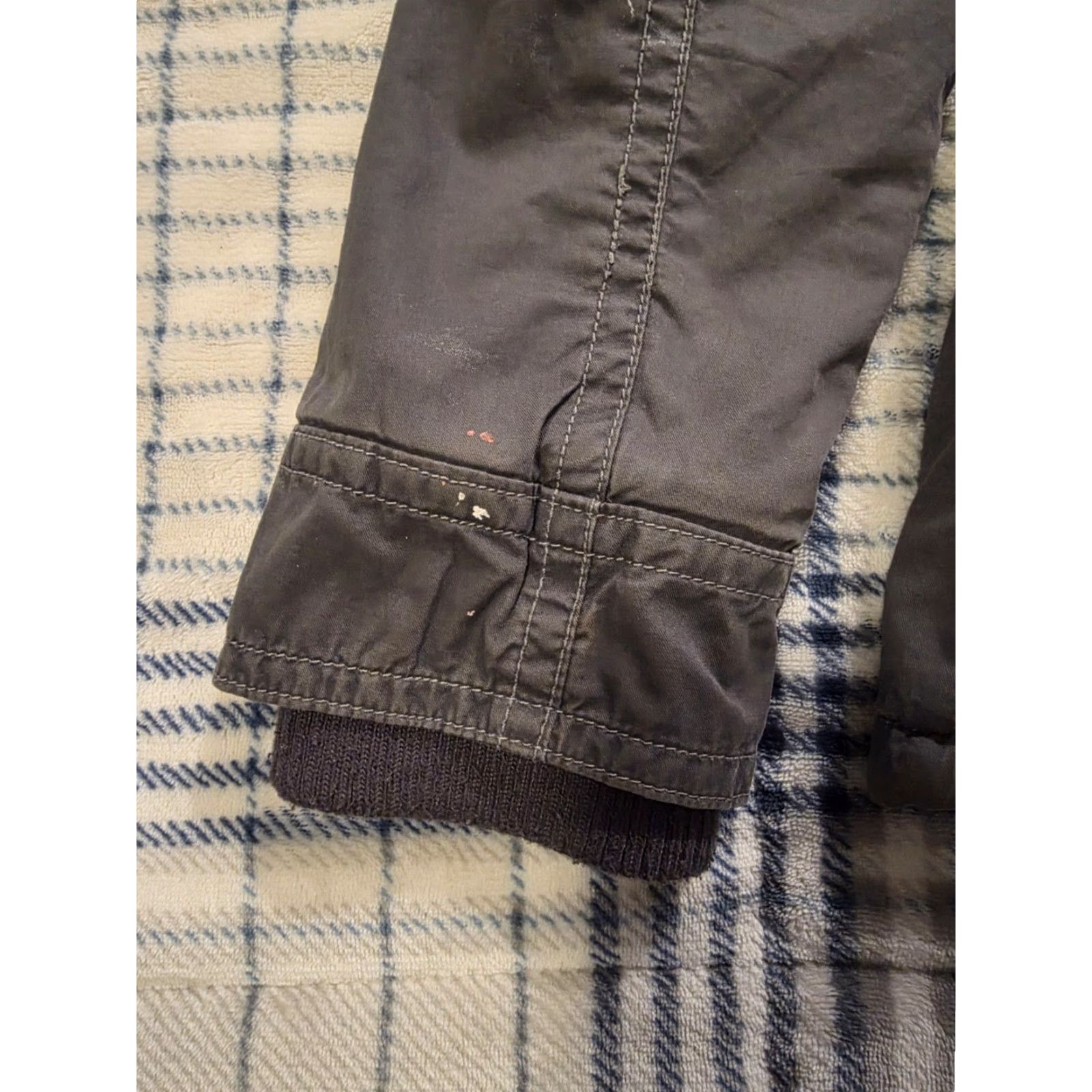 Vintage VINTAGE Y2K Aeropostale Faux Fur Lined Hooded Military Style Jacket Gray Womens Medium Size M / US 6-8 / IT 42-44 - 7 Thumbnail