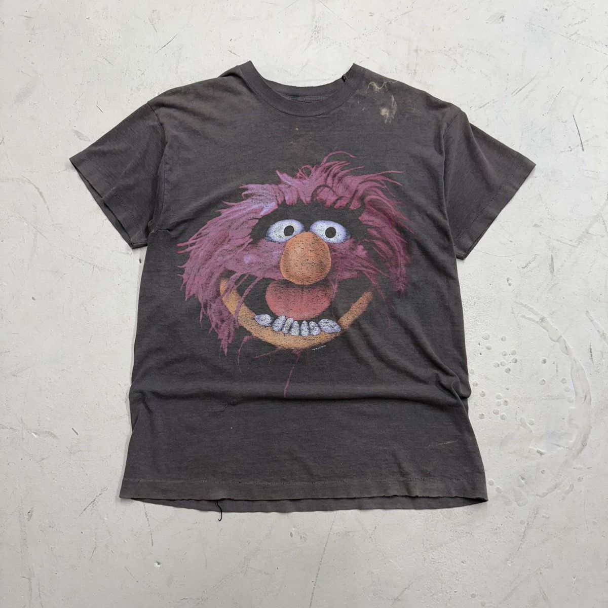 Vintage 90s smoked out & faded animal shadow tee Size US XL / EU 56 / 4 - 1 Thumbnail