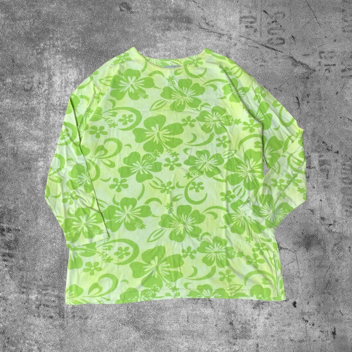 Japanese Brand vintage Y2K Neon Floral Long Sleeve – Third Wave Panther Size US L / EU 52-54 / 3 - 1 Thumbnail