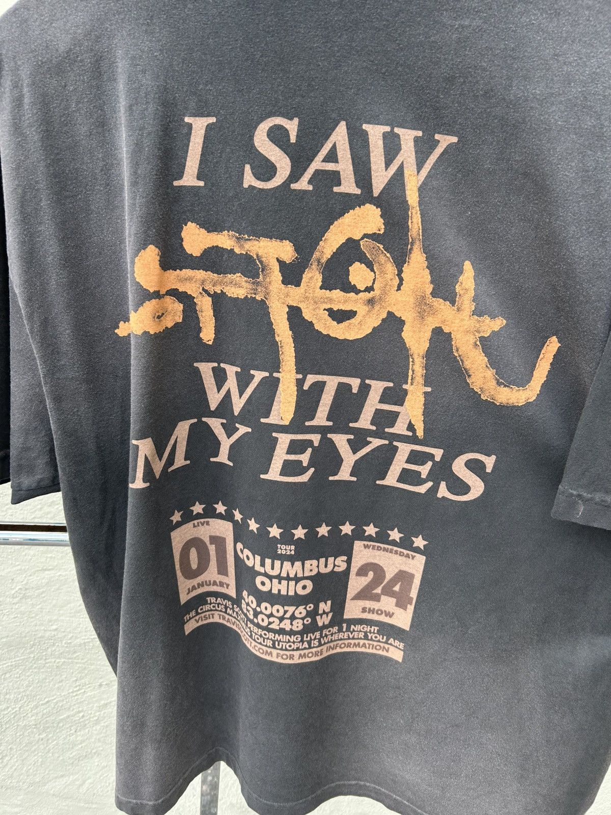 Travis Scott Travis Scott My eyes tee Ohio exclusive Size US XXL / EU 58 / 5 - 5 Thumbnail