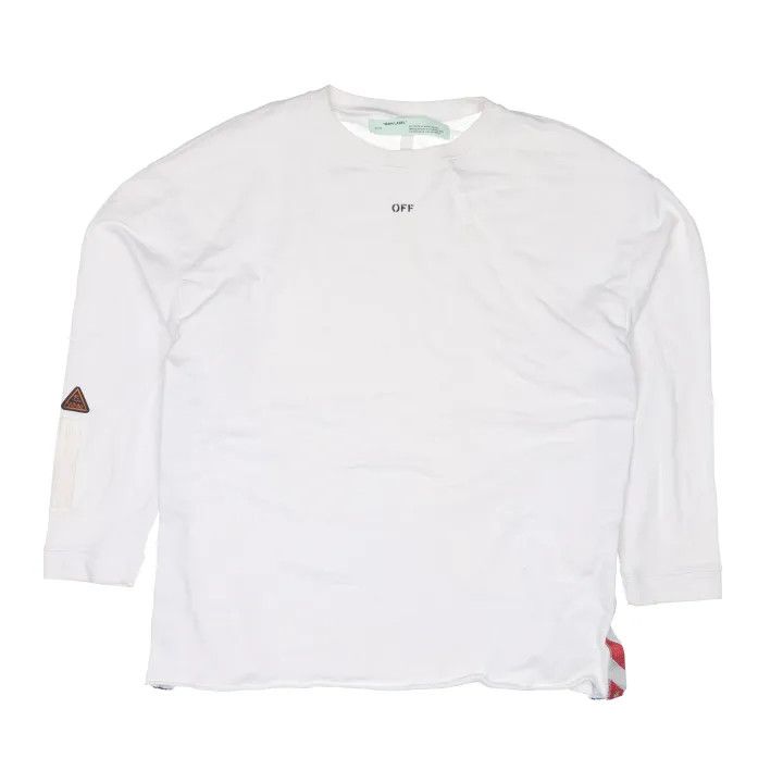 Off-White Off-White Logo Striped Long Sleeve T-Shirt 0079 Size US S / EU 44-46 / 1 - 1 Thumbnail