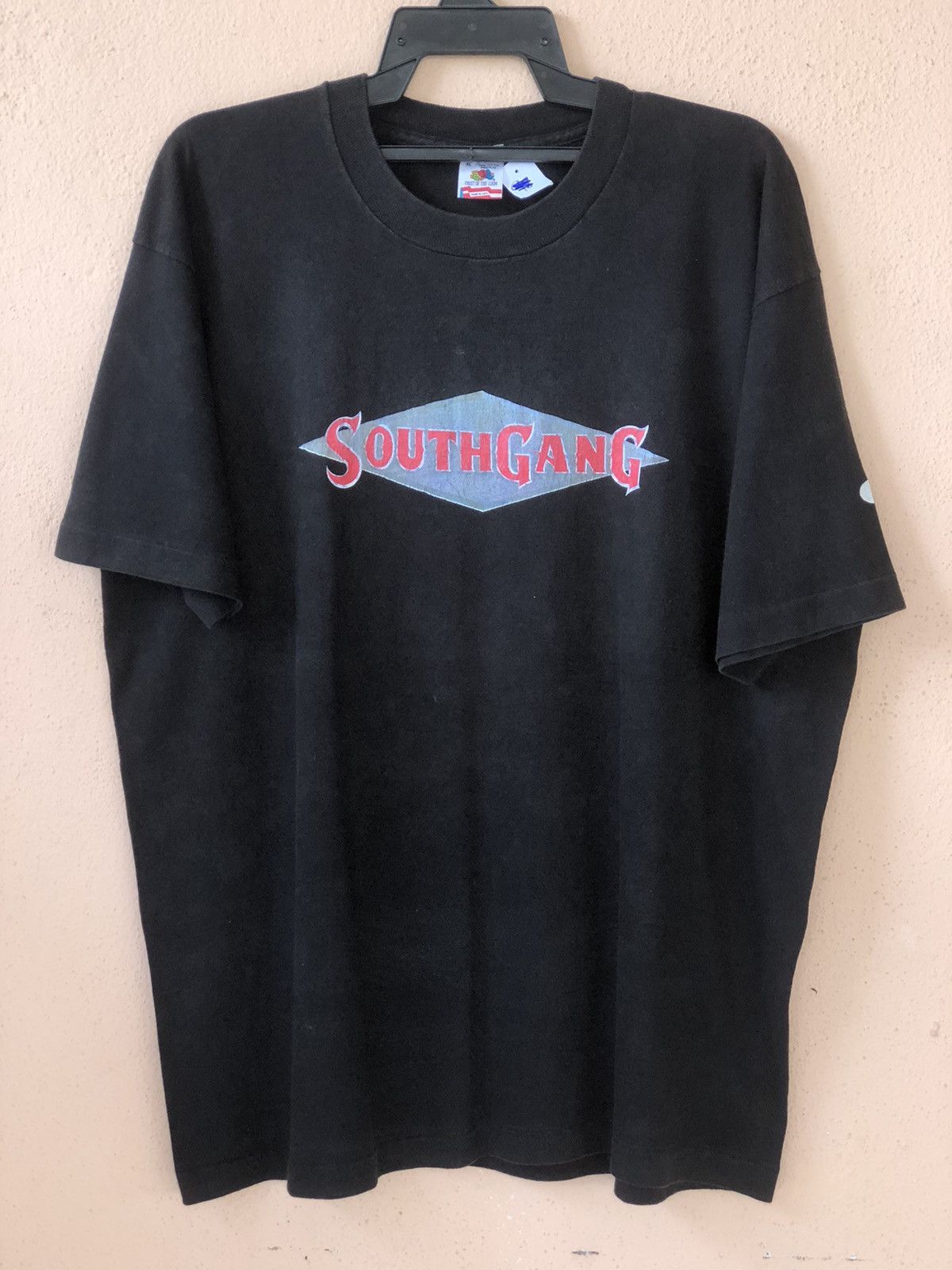 Fruit Of The Loom × Vintage Vintage 90s SOUTH GANG Rare Tee Size US XL / EU 56 / 4 - 1 Thumbnail