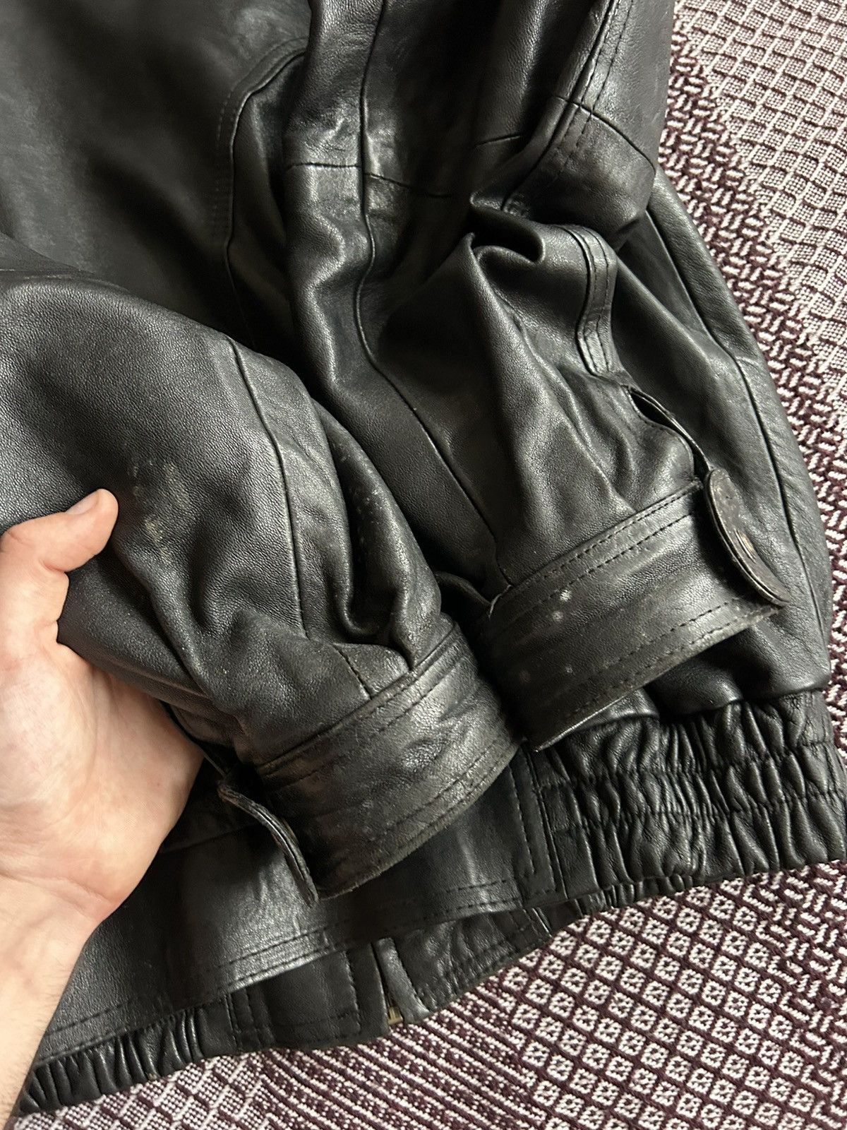 Angelo Litrico Vintage Leather Jacket Angelo Litrico Thrashed Solid Style Size US L / EU 52-54 / 3 - 17 Thumbnail