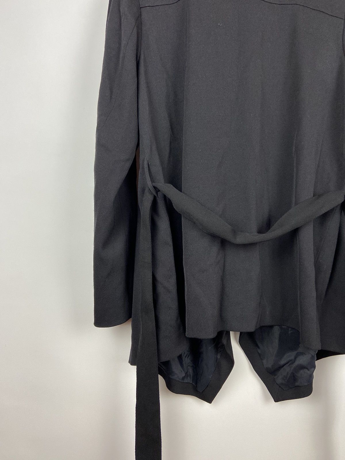 Annette Gortz × Designer Annette Gortz Asymmetrical Zip Black Women Wool Jacket Sz 40 Size S / US 4 / IT 40 - 16 Thumbnail