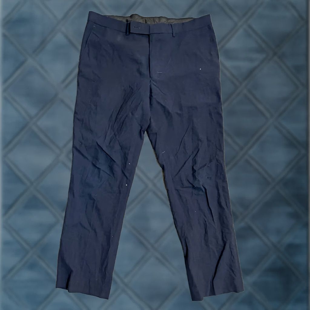 DKNY DKNY Pants Men’s 34x27 Navy Blue Dress Pants Cotton Blend Casual Workwear Hemmed 27” Inseam Mens Pants Navy Blue Dress Pants Regular Size 34 Mens Size US 34 / EU 50 - 1 Thumbnail