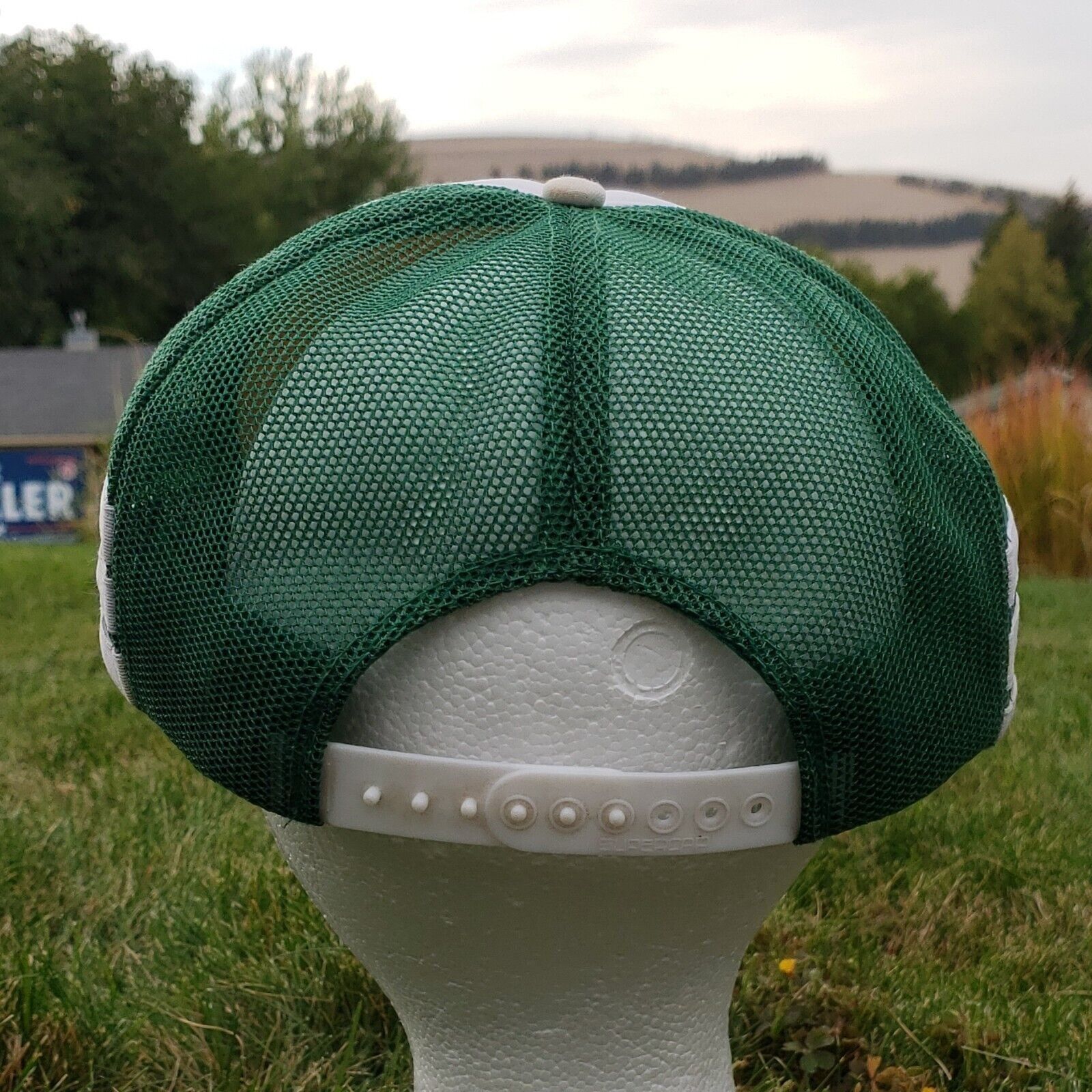 Vintage 3 Stripe 5 Panel Hat Green Giant Asparagus Snapback Foam Vin Size ONE SIZE - 4 Thumbnail