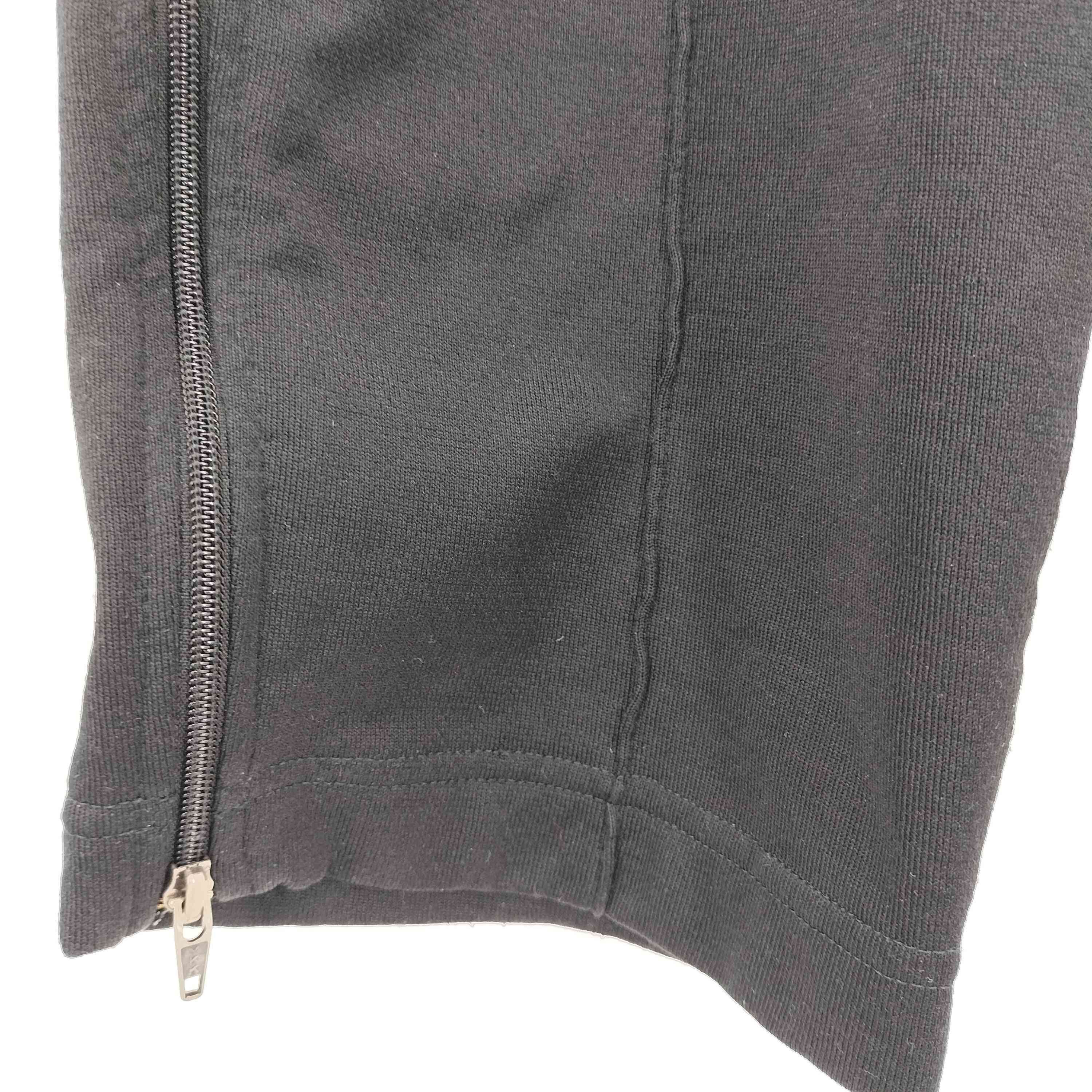 Comme des Garcons Homme Plus Jogger Zip-up jersey track pants rubber waist plain Black Size US 30 / EU 46 - 4 Thumbnail