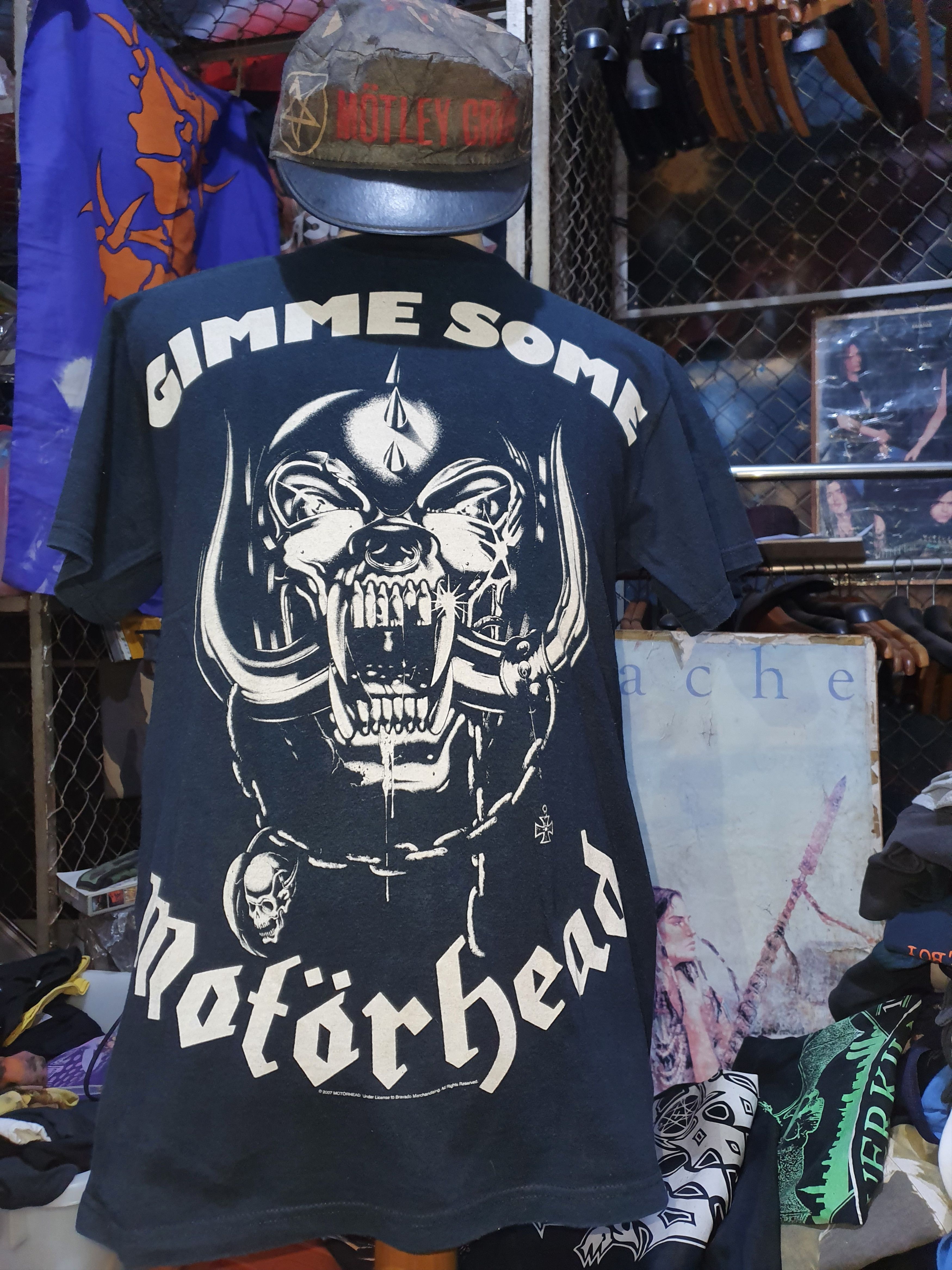 image of Band Tees x Rock T Shirt Motorhead Big Print M in Black, Men's (Size Medium)