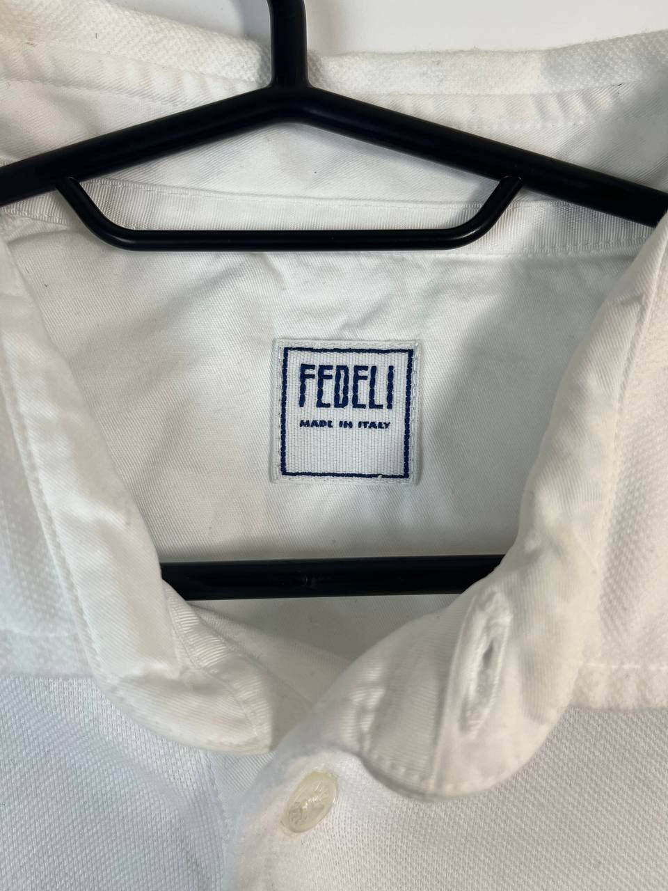 Fedeli FEDELI POLO SHIRT WHITE COTTON SHORT SLEEVE SIZE 50 Size US M / EU 48-50 / 2 - 2 Thumbnail