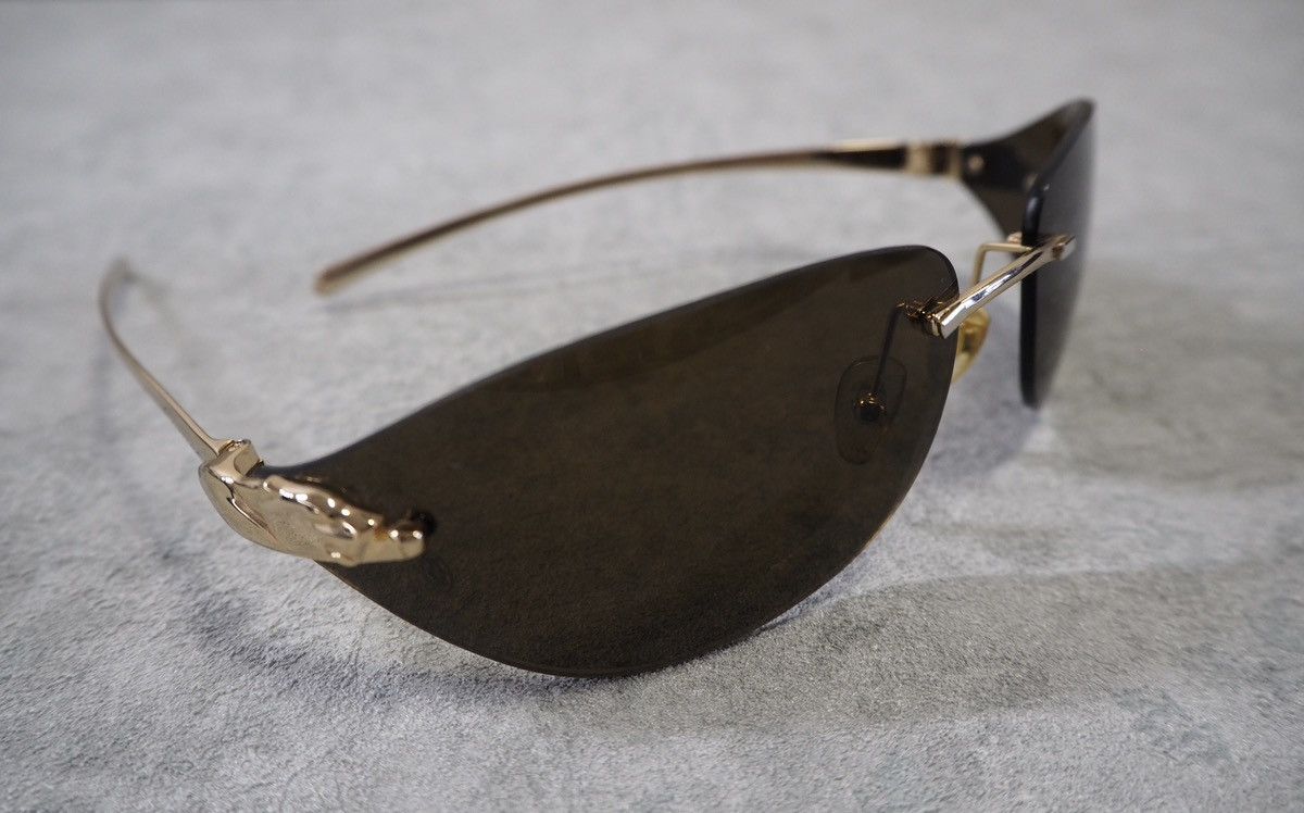 Cartier Cartier Panther gold tone sunglasses Size ONE SIZE - 5 Thumbnail