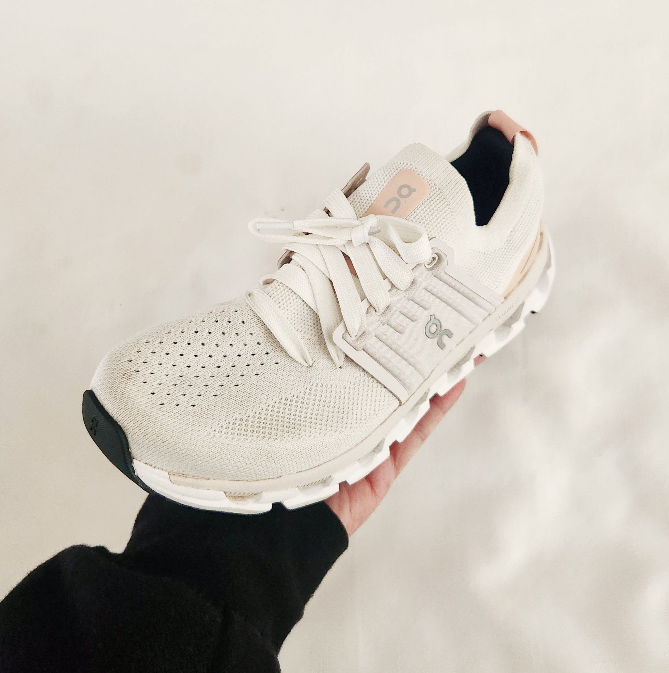 On Running Cloudswift Ivory Rose White Pink Size