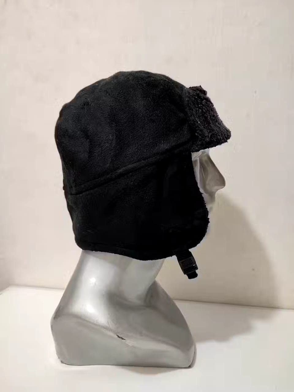 image of Unknown Black Fleece Trapper Winter Hats, Men's