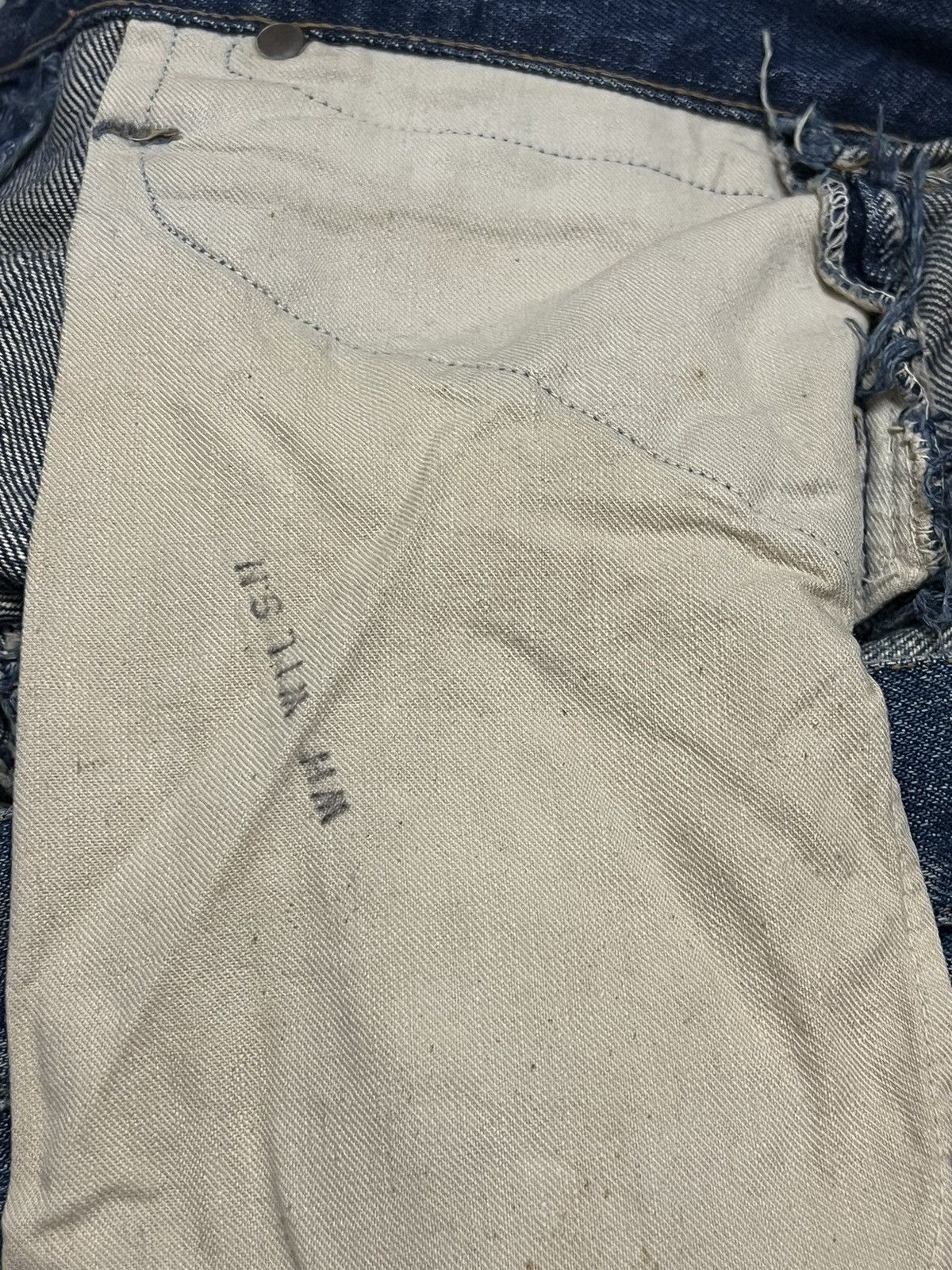 Vintage Vintage 1950s RANCH CRAFT Side Zipper Jeans - Fabulous! Size US 27 - 14 Thumbnail