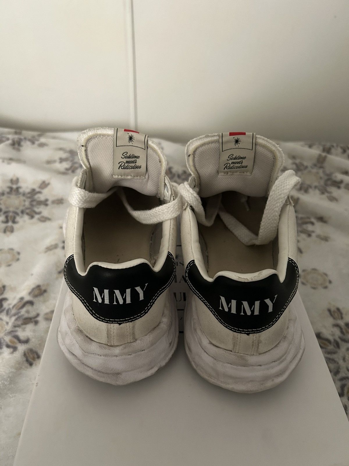 Maison MIHARA YASUHIRO Maison Mihara Yasuhiro OG Sole Canvas Low – White Size US 10 / EU 43 - 6 Thumbnail