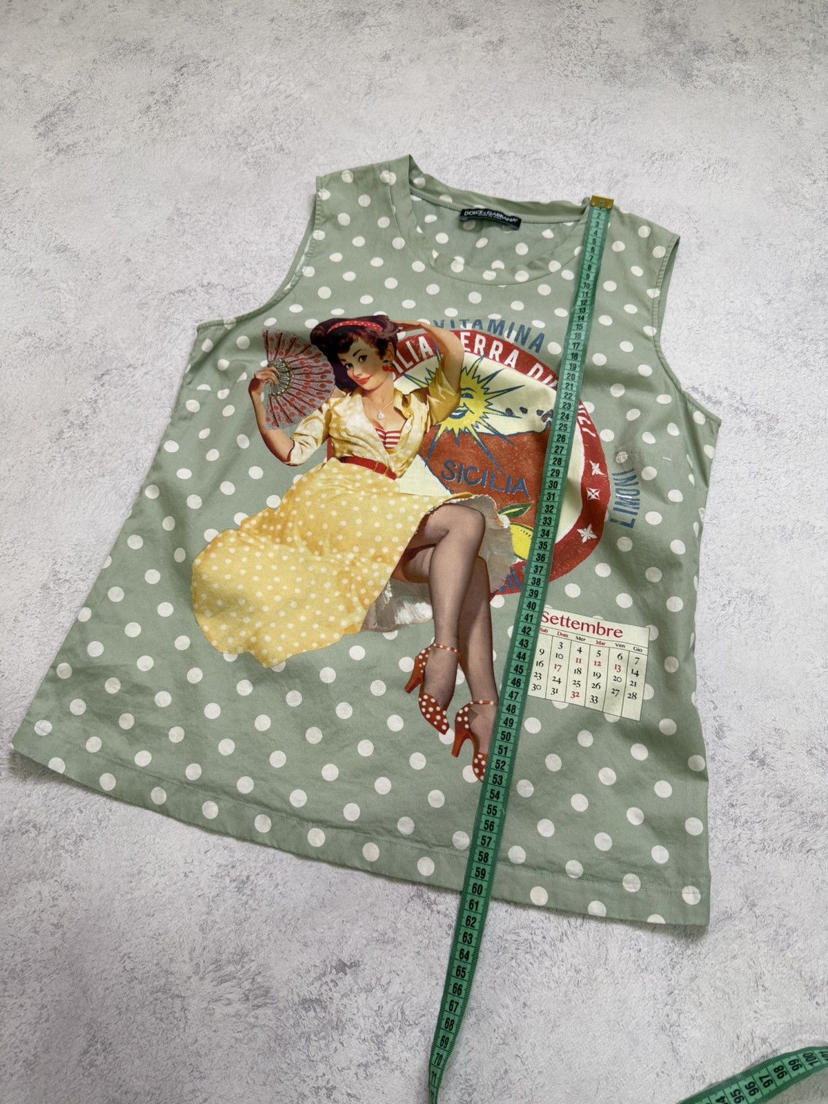 Dolce & Gabbana Women’s Dolce Gabbana Tank Top Pin Up Girl Size 40 Size S / US 4 / IT 40 - 14 Thumbnail
