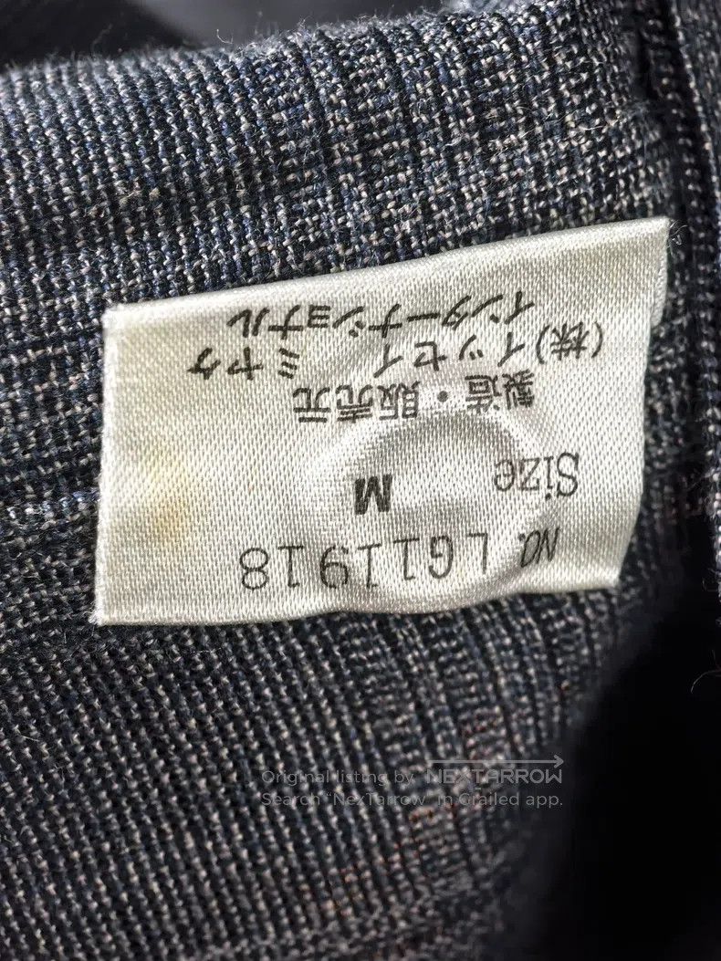 Issey Miyake Issey Miyake Blue Gray Plaid Linen and Cotton Thick Woven Size US M / EU 48-50 / 2 - 6 Thumbnail