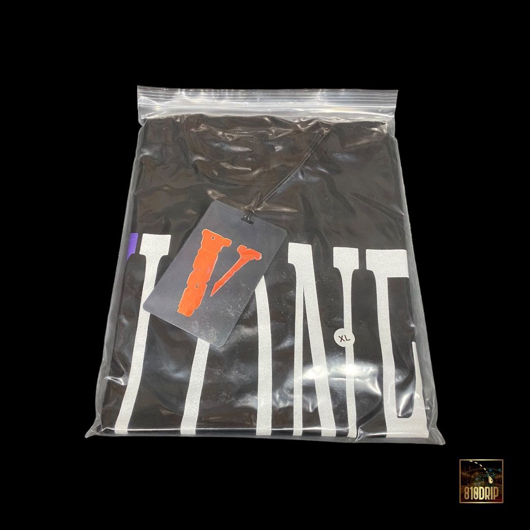 Vlone Vlone Purple Staple Tee Black (XL) Size US XL / EU 56 / 4 - 4 Thumbnail