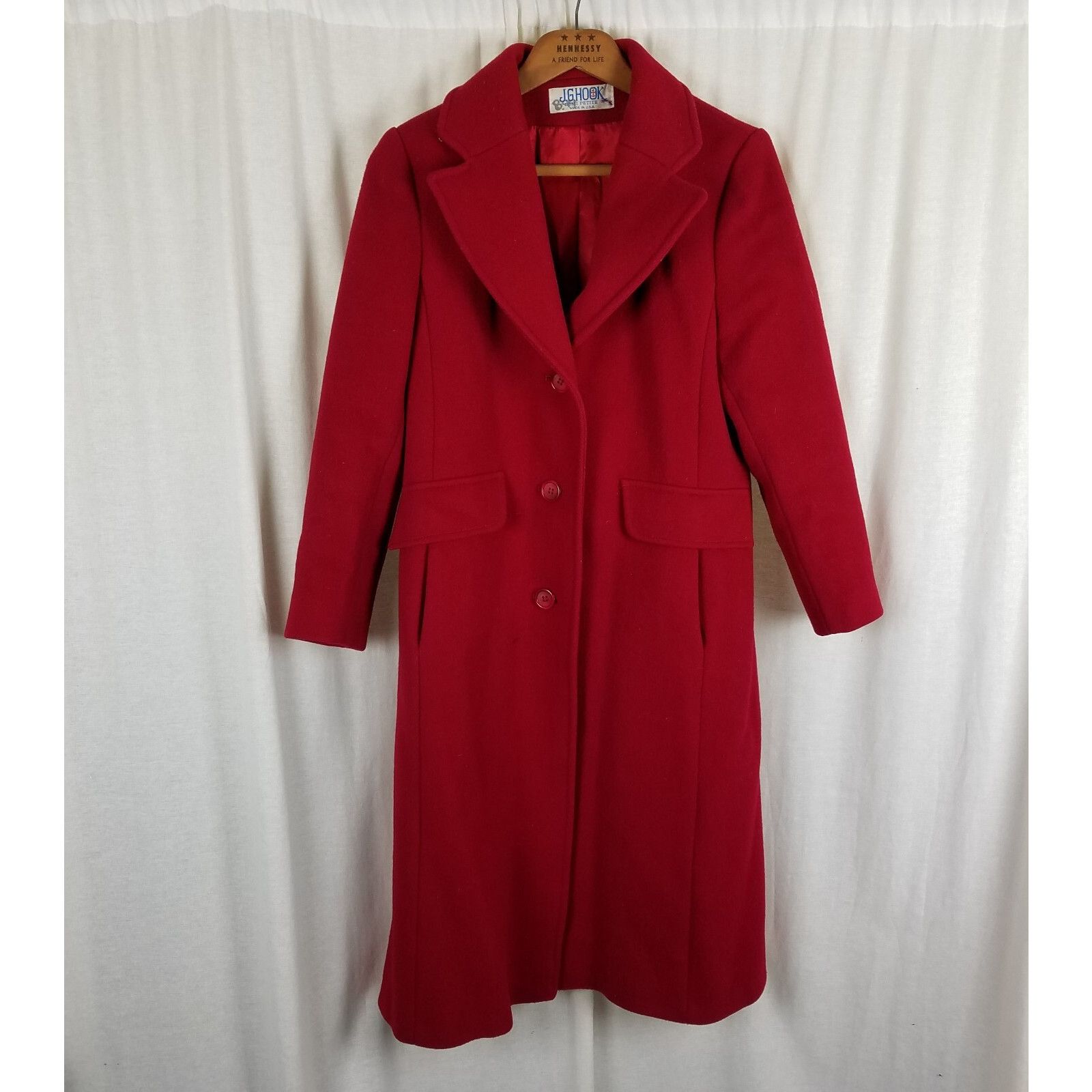 Vintage Vtg JG Hook Wool Belted Back Fit & Flare Peacoat Coat Demi P Size S / US 4 / IT 40 - 1 Thumbnail