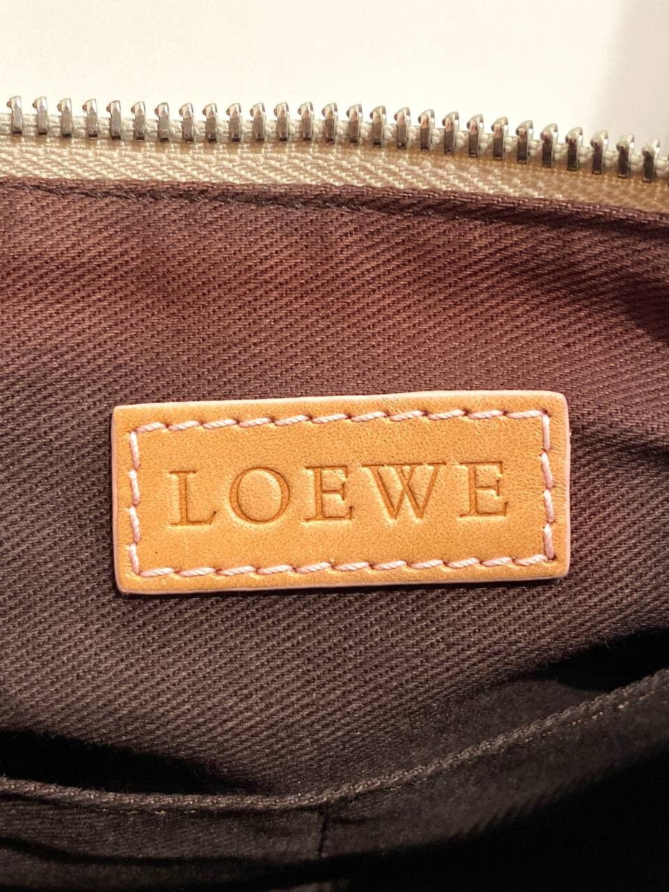 LOEWE Anagram Logo Monogram Baguette Shoulder Hand Bag