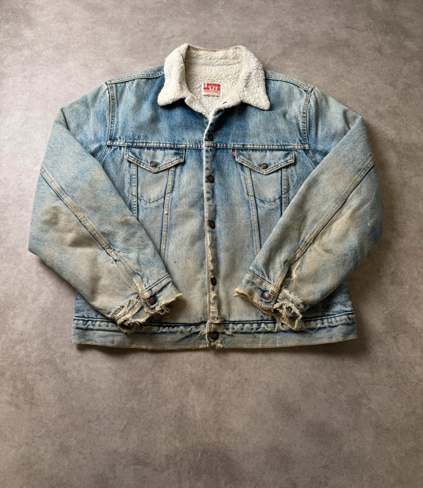 Levi's Veste Jean Levi's Type III trucker 71608 Made In USA 80s L Size US L / EU 52-54 / 3 - 1 Thumbnail