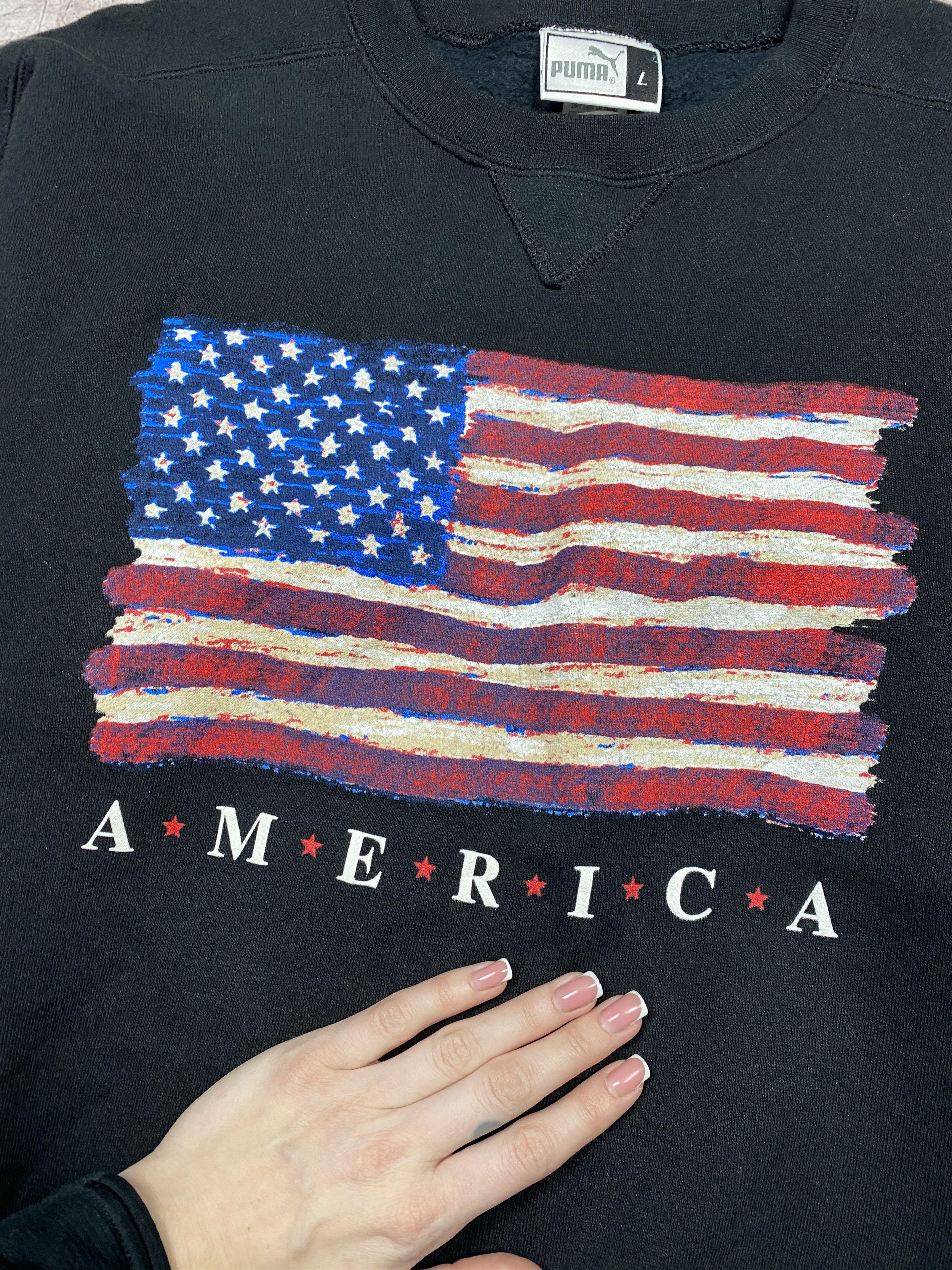 Puma Puma Vintage Mens Crew Neck Sweatshirt USA America Size US L / EU 52-54 / 3 - 3 Thumbnail