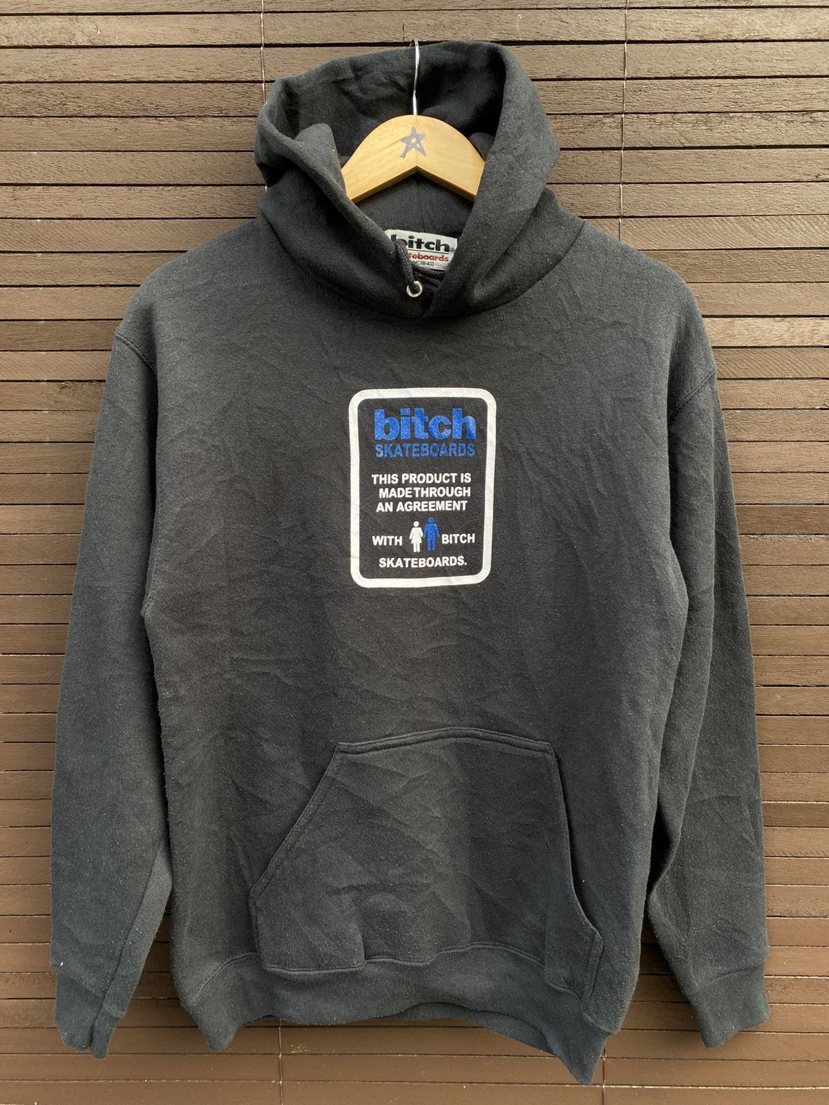 Girl Skateboards Vintage 90a BITCH SKATEBOARDS Sweatshirt Half