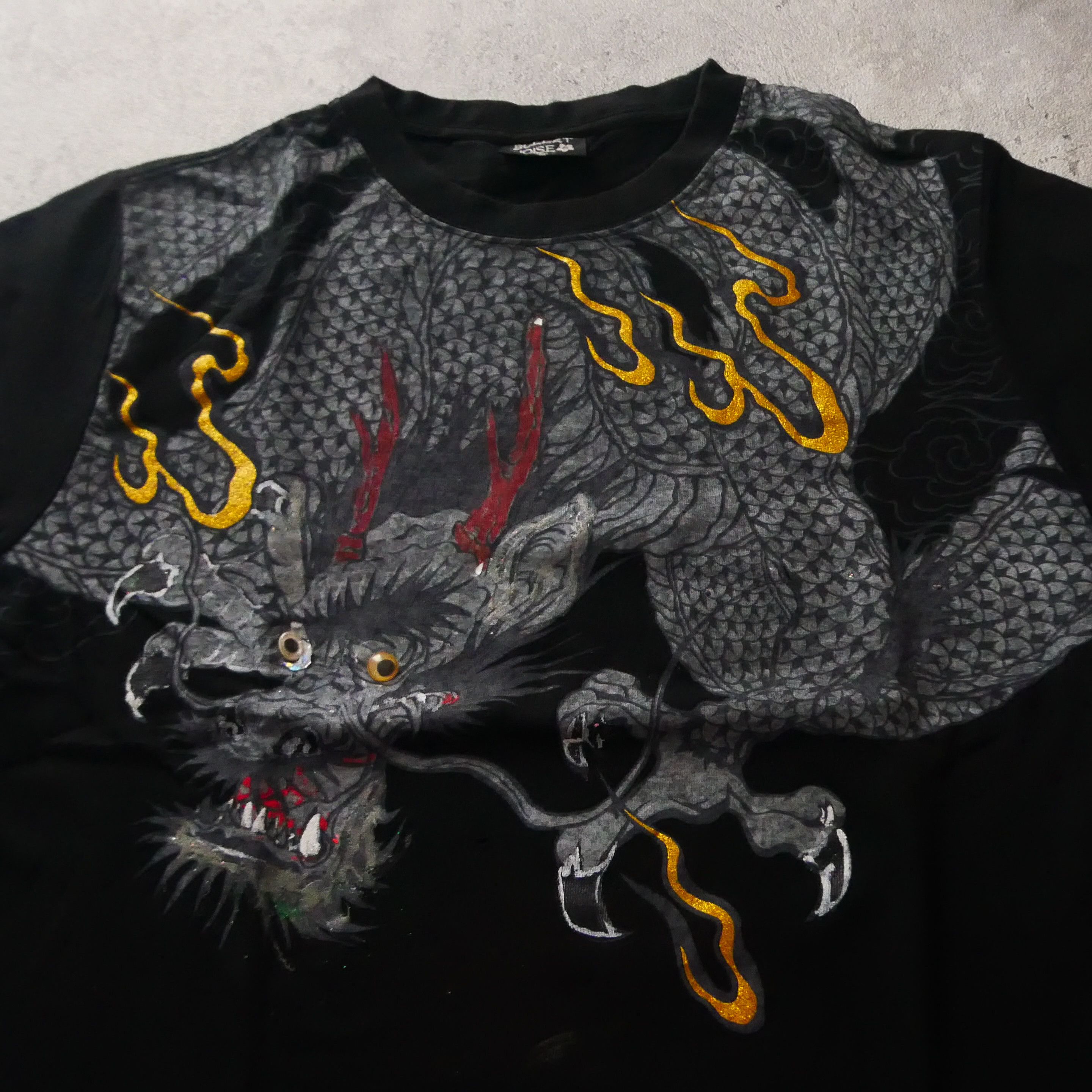 Japanese Brand Vintage Bullet Noise Sukajan Dragon Graphic Print Japanese Size US S / EU 44-46 / 1 - 2 Thumbnail