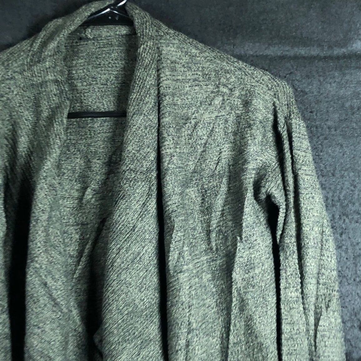 Express Express Womens Cardigan Knit Open Front Cotton Long Sleeve Green S Small Cardigan Womens Mens? Size S / US 4 / IT 40 - 5 Thumbnail
