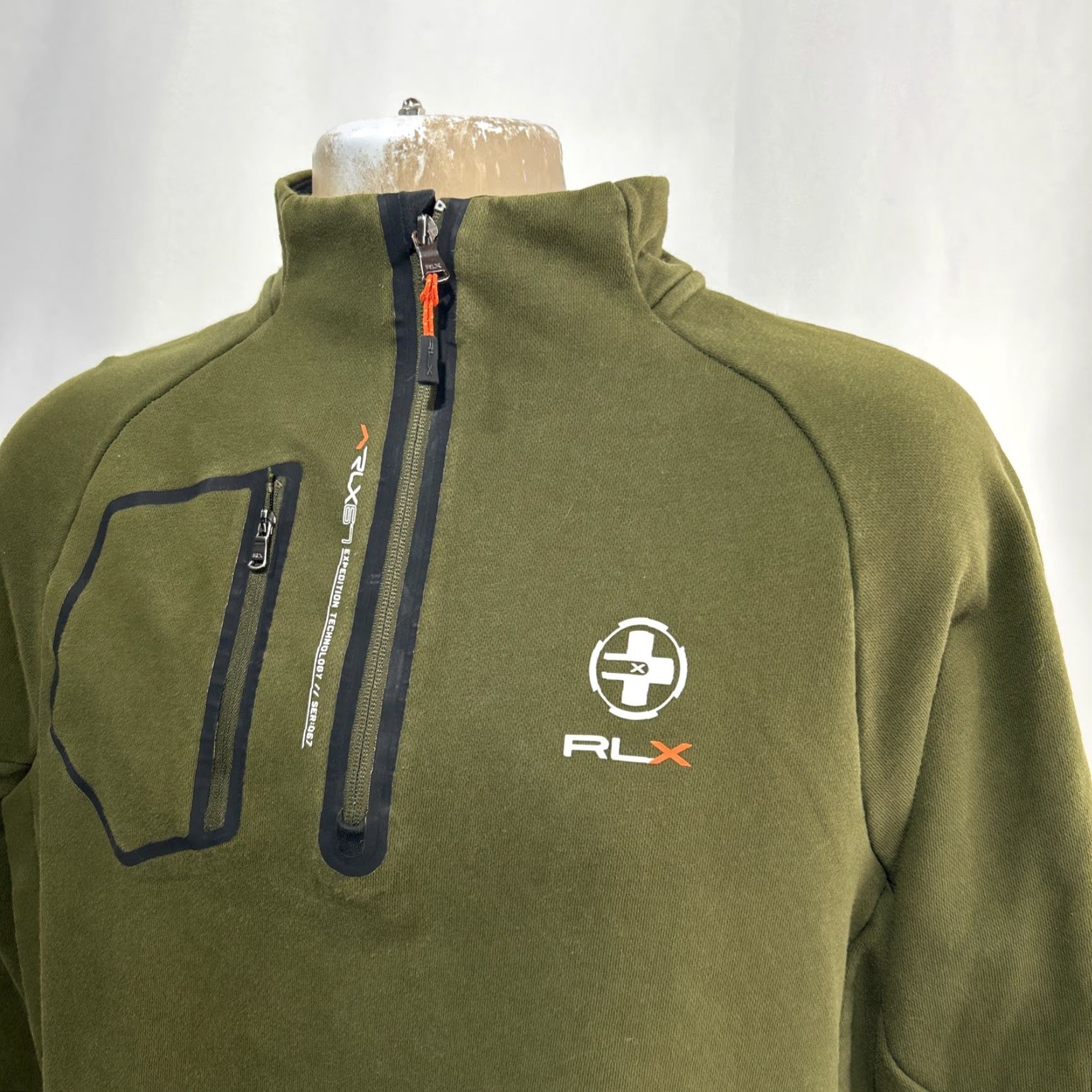 RLX Ralph Lauren VINTAGE? (No) -> RLX Ralph Lauren 67 1/4 Zip Pullover Golf Casual Expedition Sweater - Sz Men's L Size US L / EU 52-54 / 3 - 2 Thumbnail