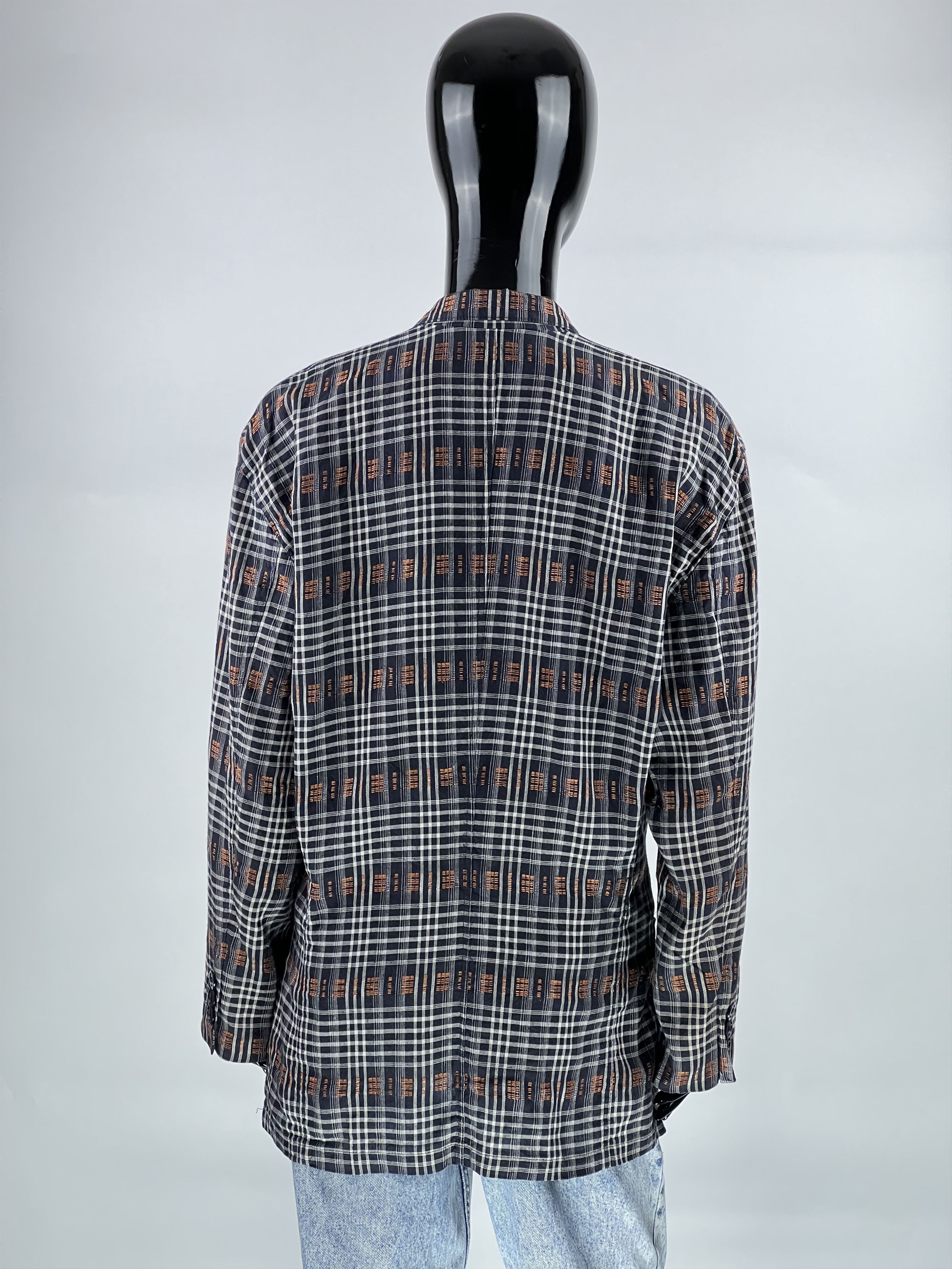 Escada Escada by Margaretha Ley Double-Breasted Checked Blazer Size M / US 6-8 / IT 42-44 - 3 Thumbnail