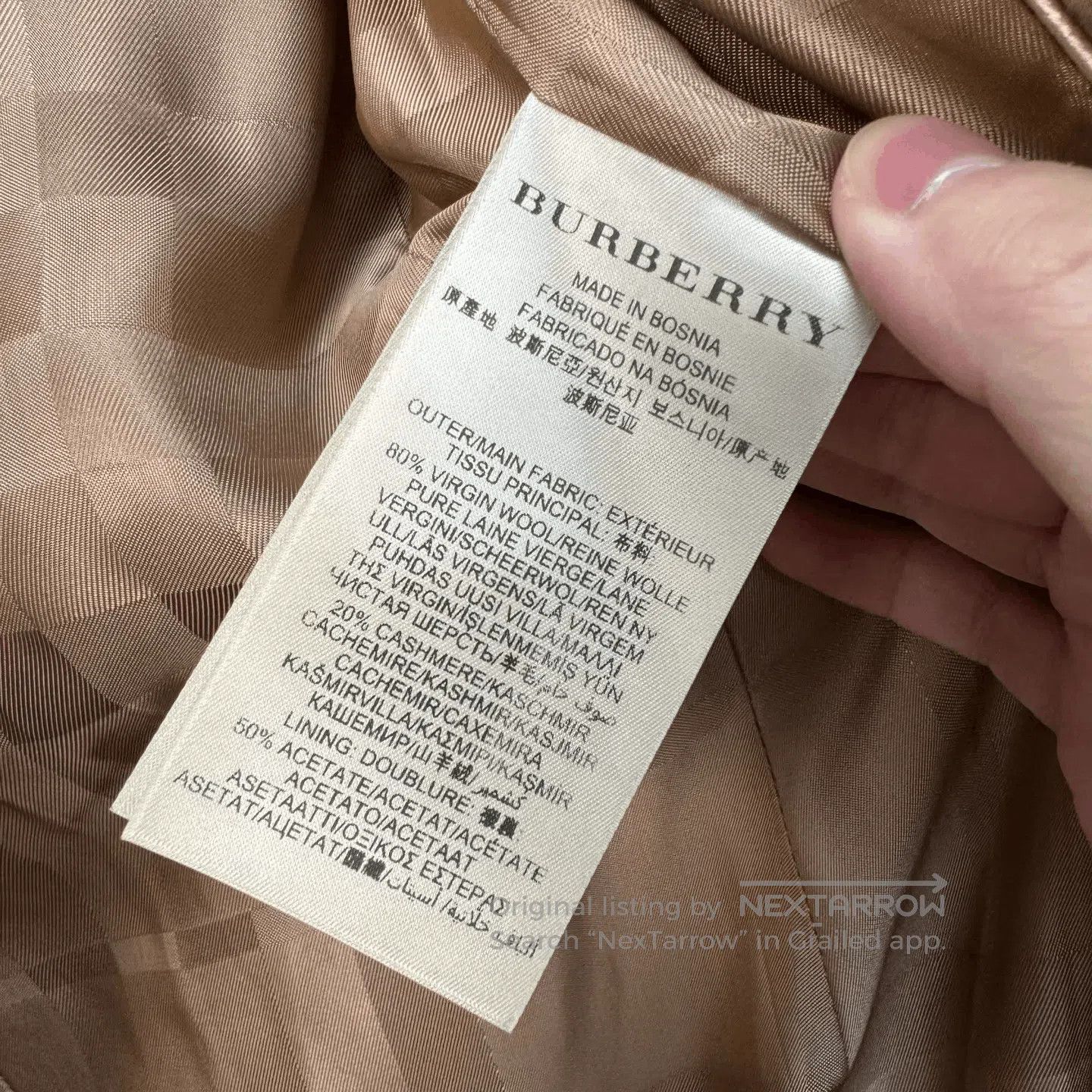 Burberry Burberry Camel Wool Double. Size M / US 6-8 / IT 42-44 - 6 Thumbnail