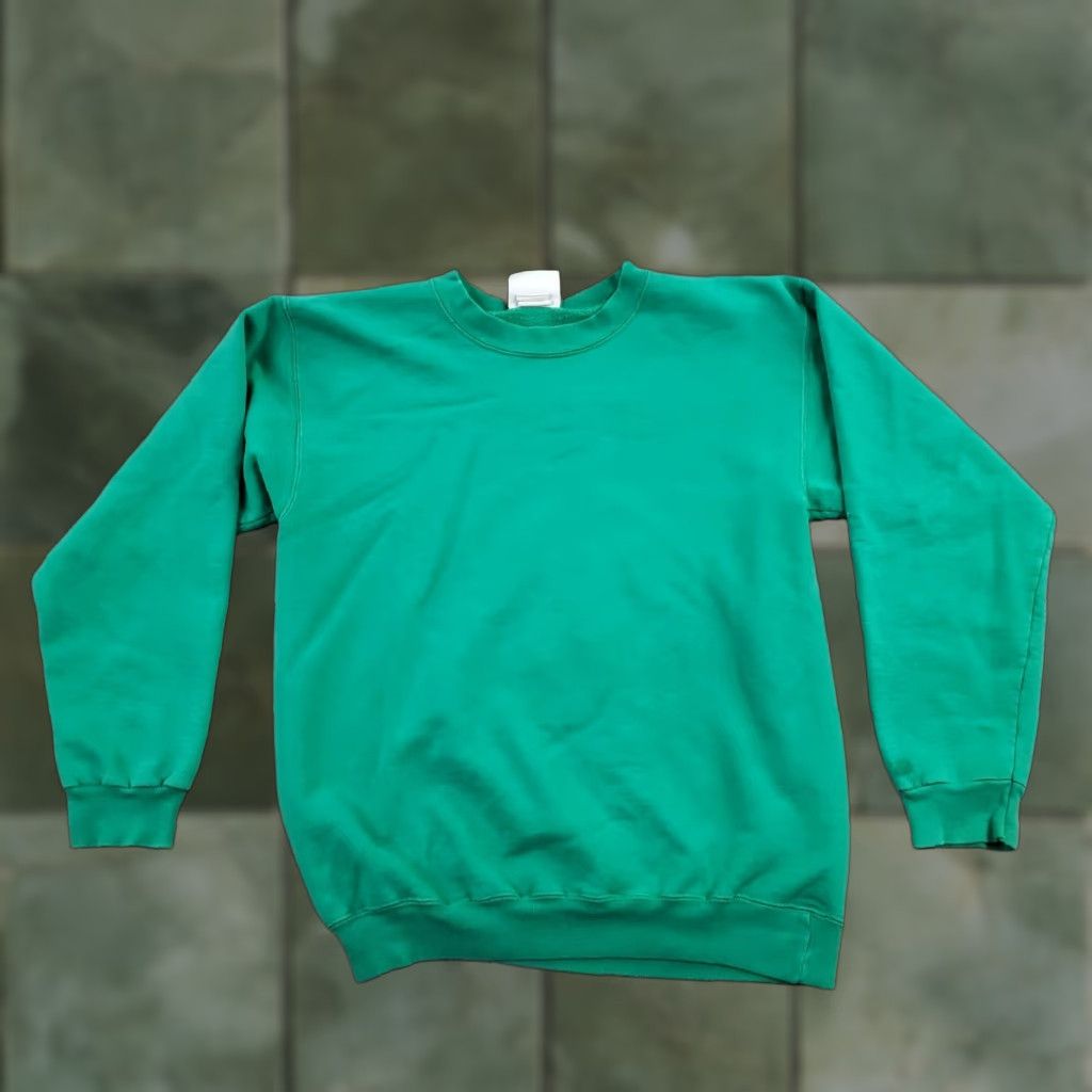 Hanes VINTAGE Hanes Sweatshirt Mens Small Green Cotton Crewneck Pullover Y2K - Shirt, Mens, Size S, Green, Cotton, Pullover, Crew Neck, Long Sleeve Size US S / EU 44-46 / 1 - 1 Thumbnail