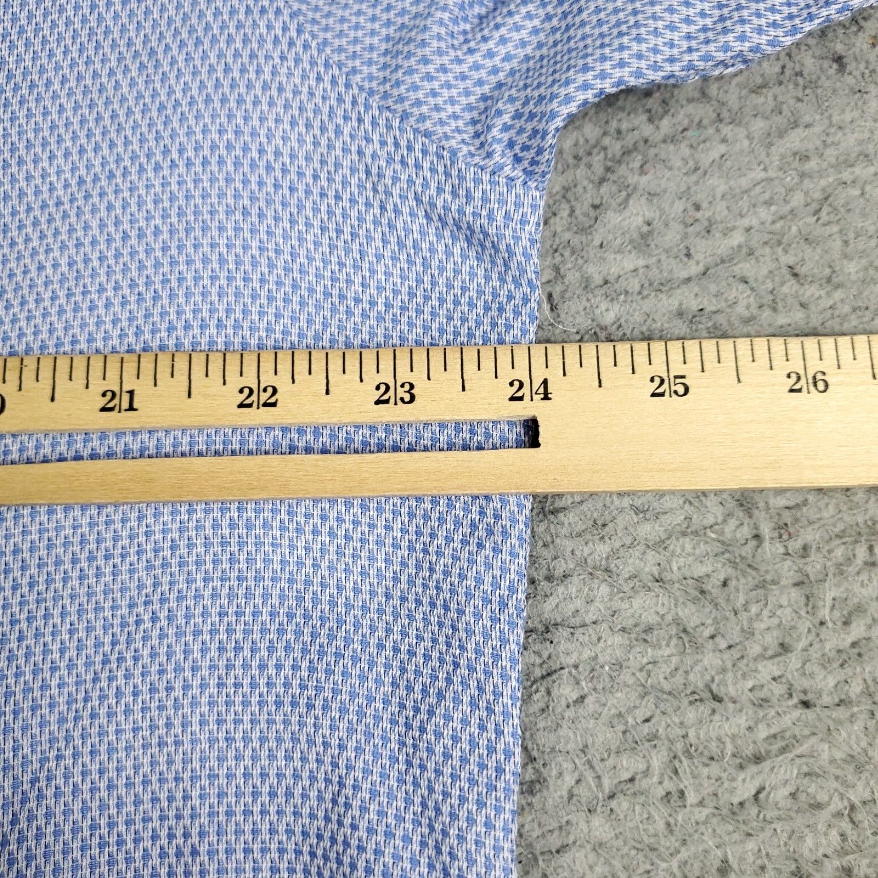 Vintage Penguin Dress Shirt Mens Size 17 Blue Long Sleeve Button Up Casual Business Size 46R - 5 Thumbnail