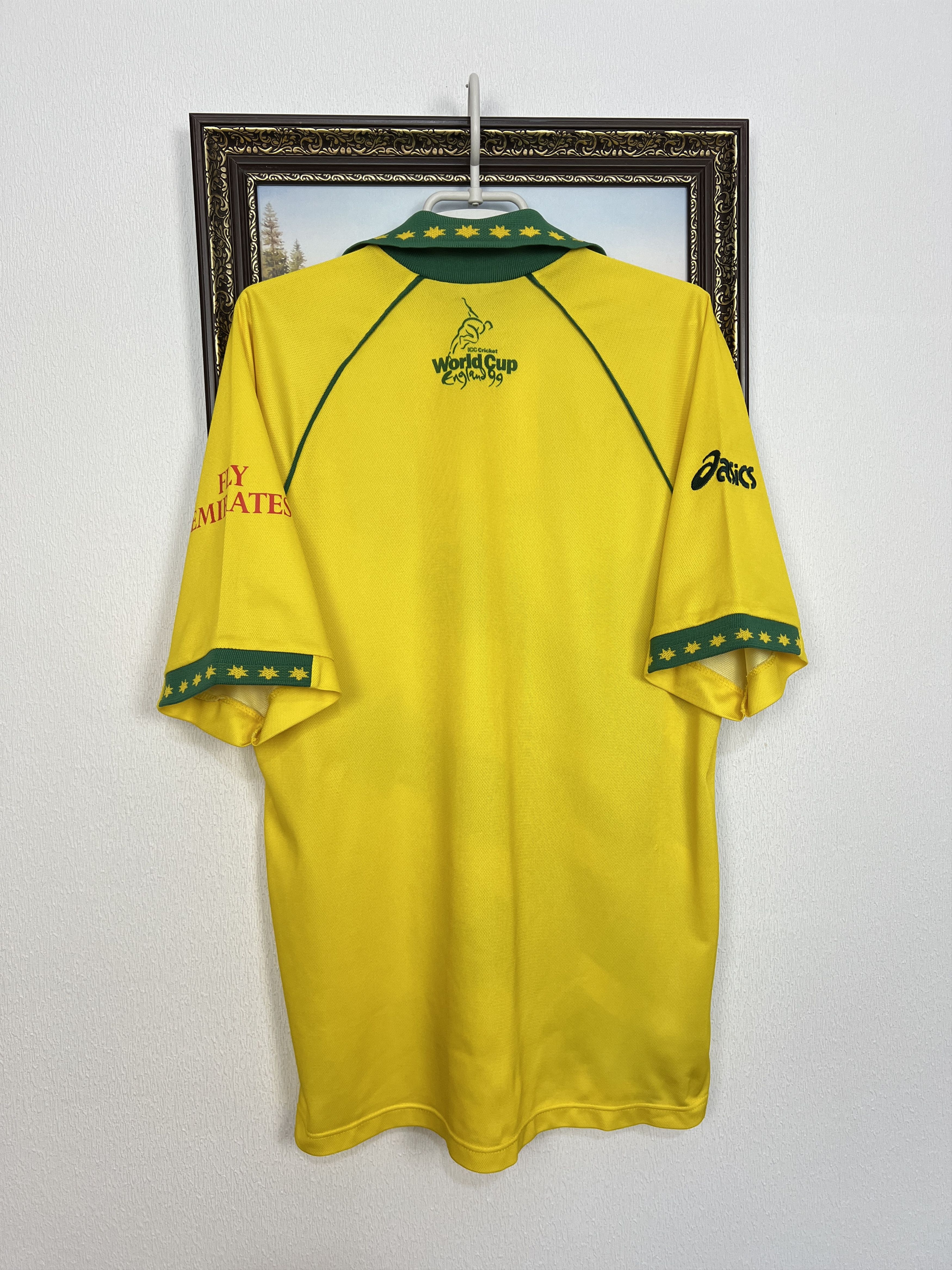 Asics Vintage 90's Australia World Cup Cricket Shirt Jersey Trikot Size US M / EU 48-50 / 2 - 10 Thumbnail