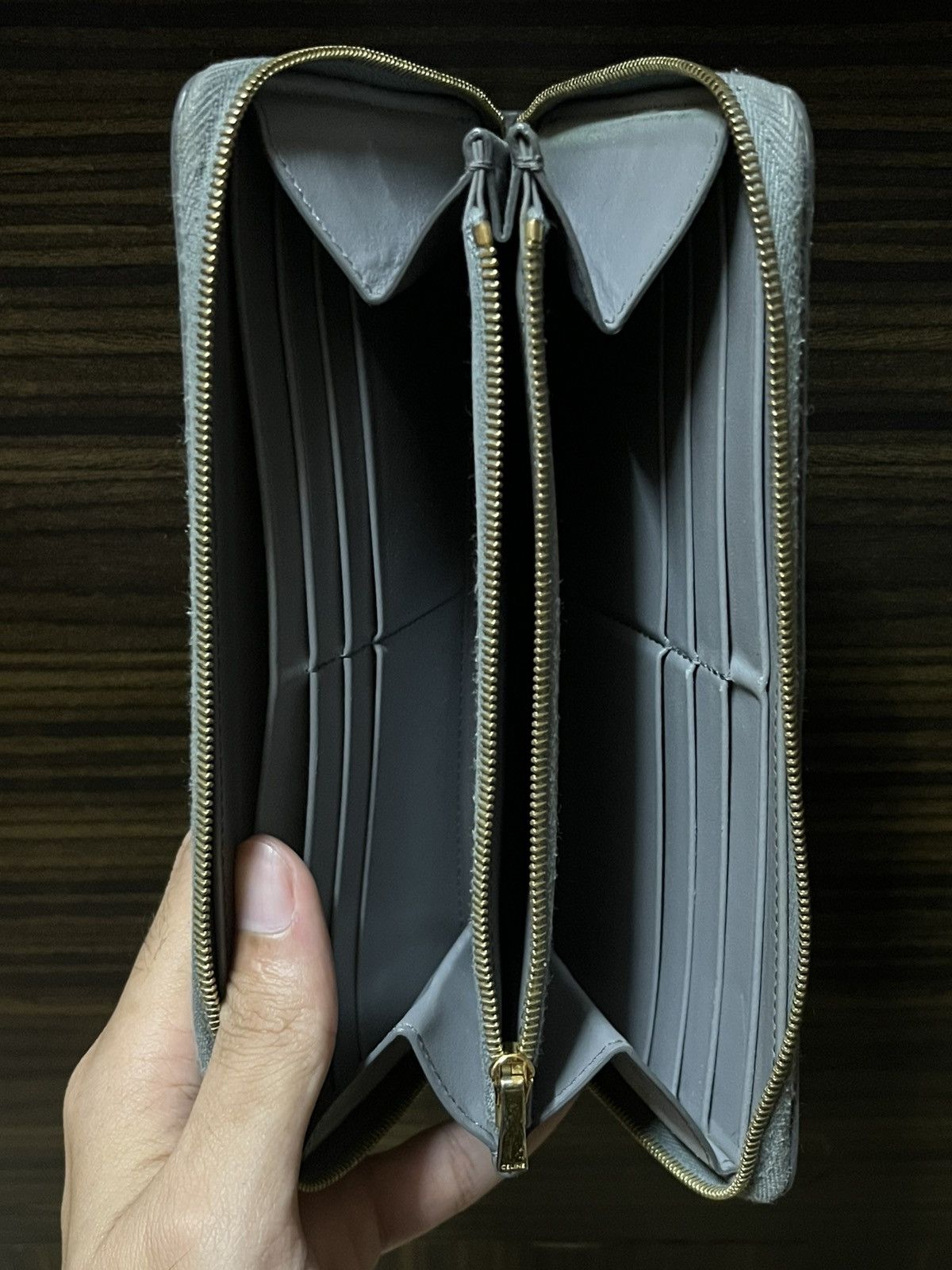 Celine Large Grained Calfskin Zip-around Long Wallet Size ONE SIZE - 6 Thumbnail